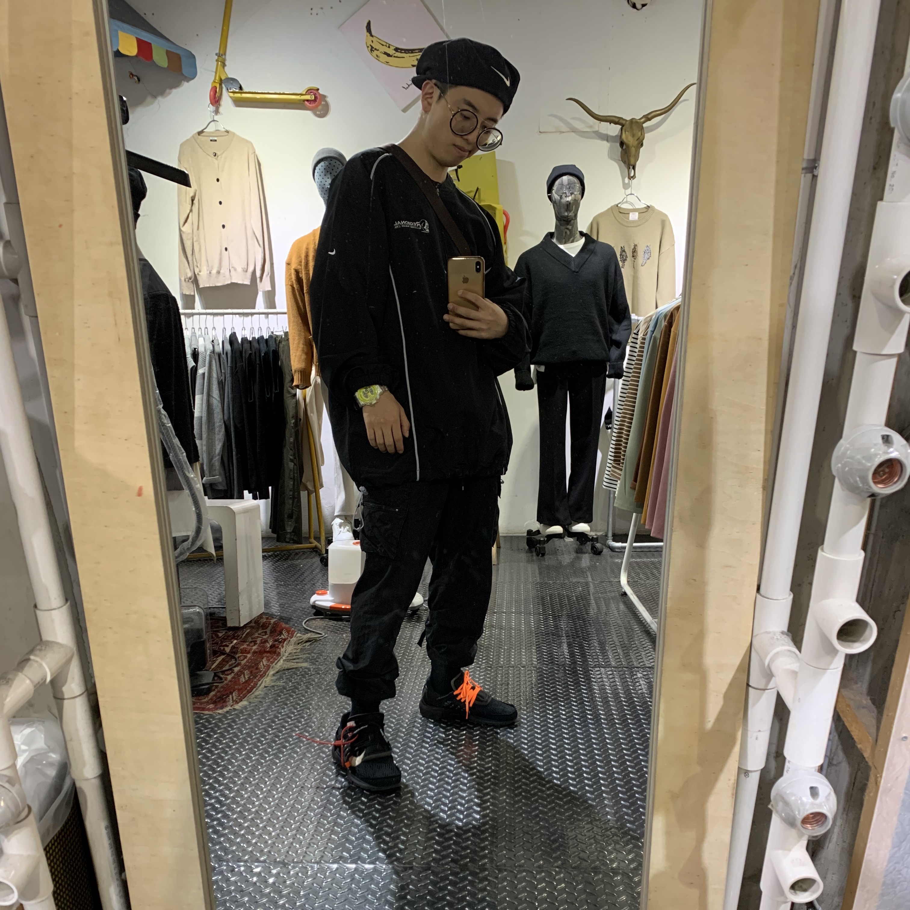 Nike x Off-White Air Presto Black 착용 스타일