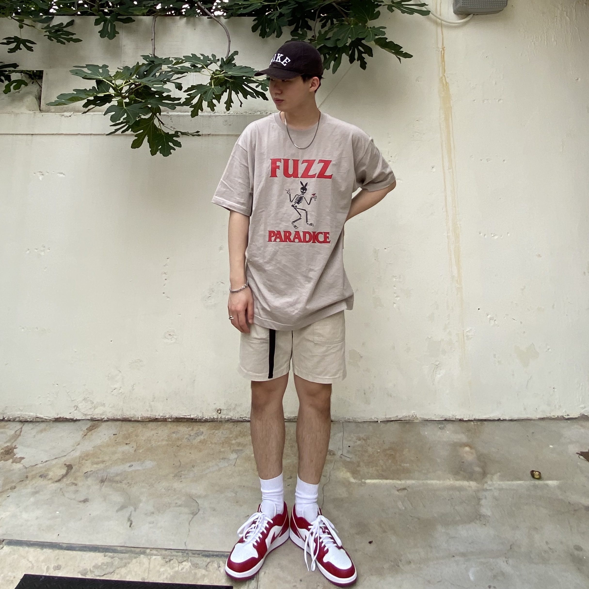 Jordan 1 Low Gym Red White 착용 스타일 - 1