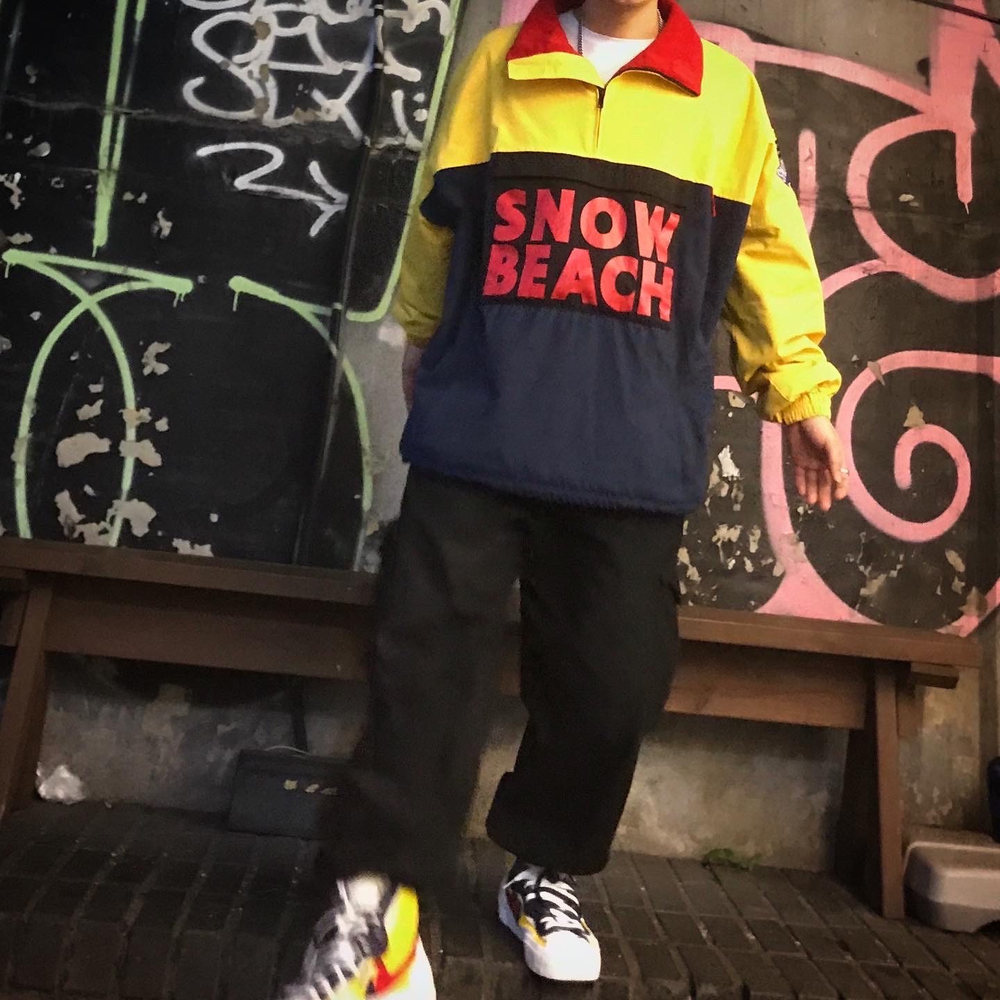 Nike x Sacai Blazer Mid Snow Beach 착용 스타일 - 3