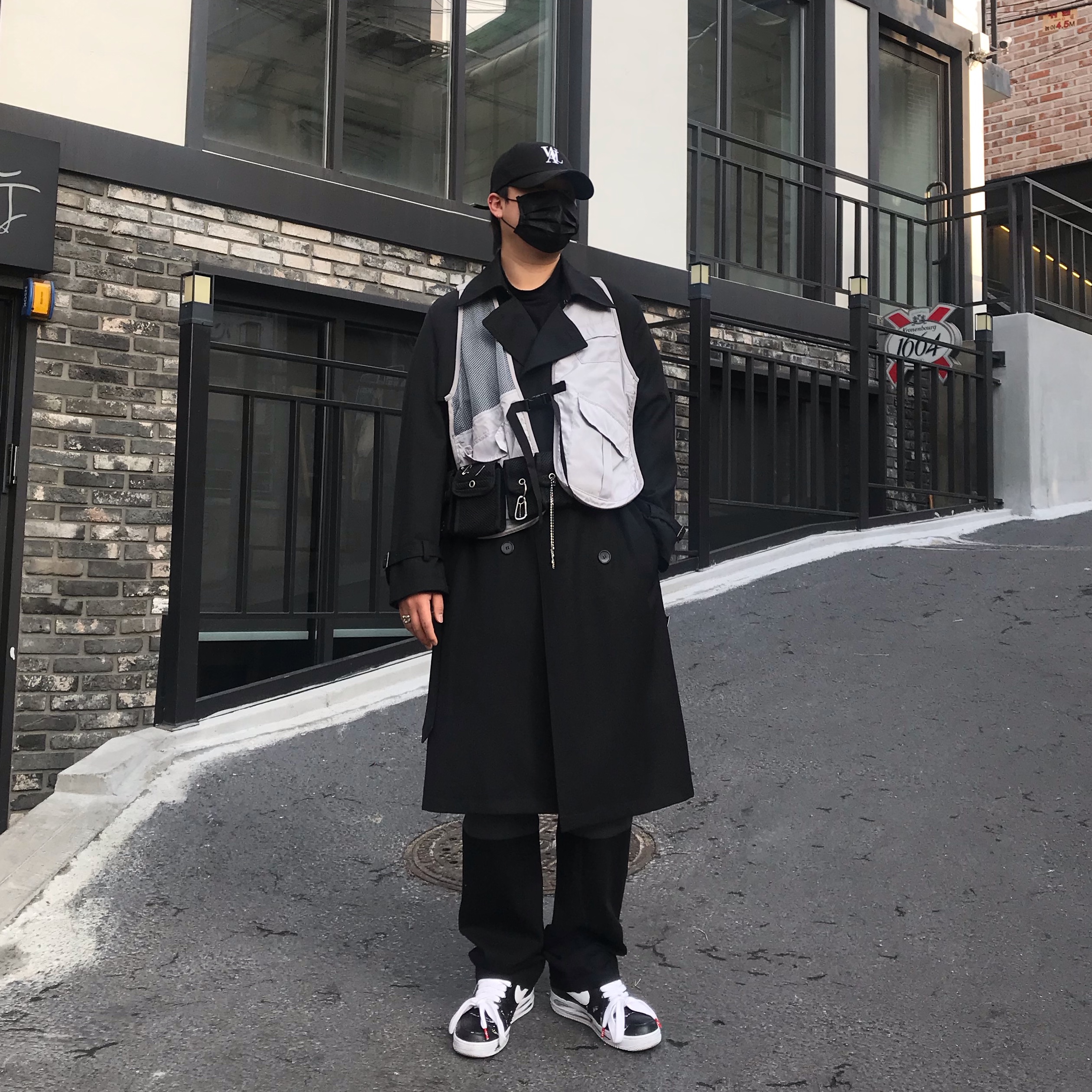 Nike x Peaceminusone Air Force 1 Low Para-Noise 착용 스타일
