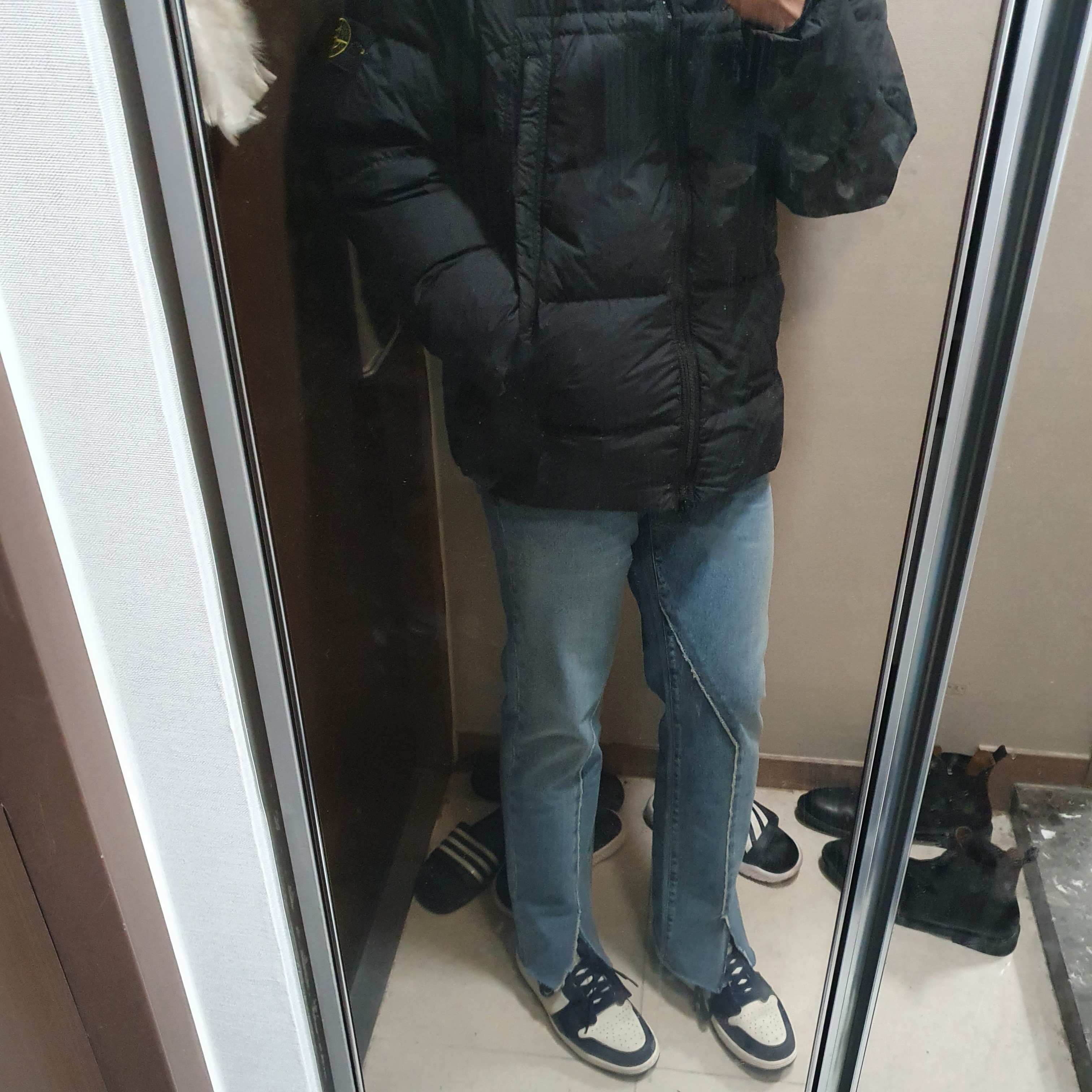 Jordan 1 Retro High Obsidian UNC 착용 스타일