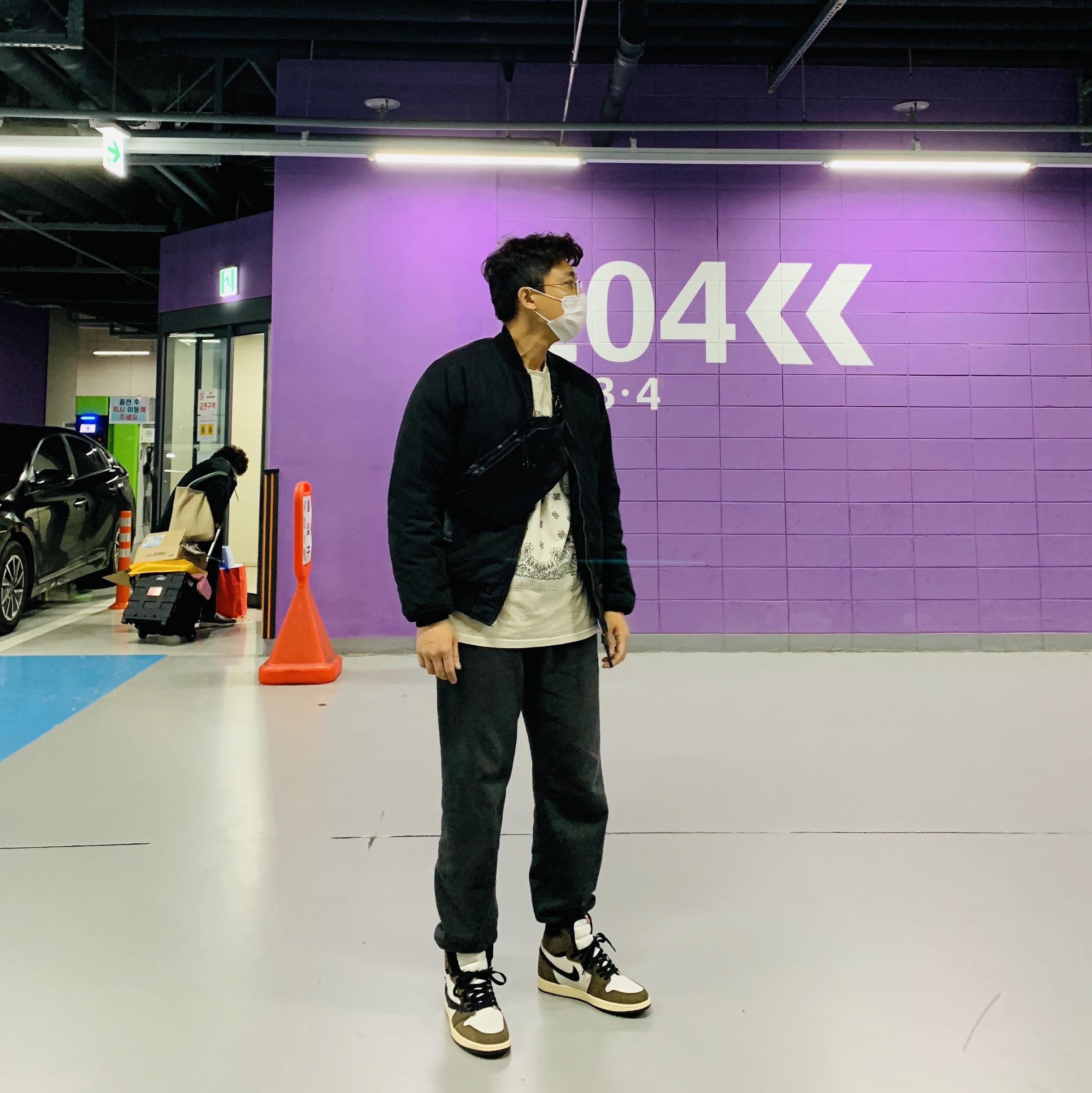 Jordan 1 x Travis Scott Retro High OG SP Mocha 착용 스타일
