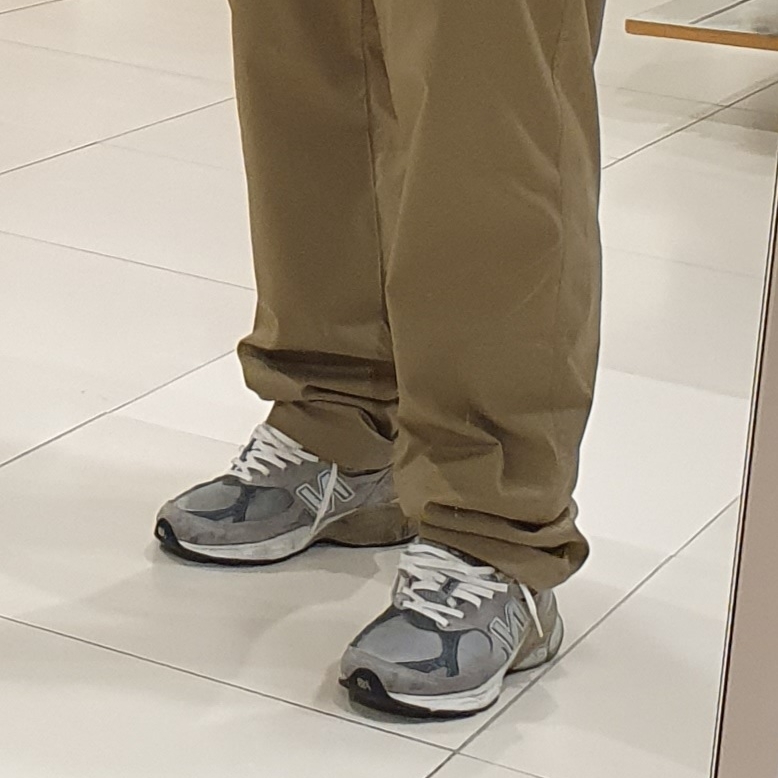 New Balance 990v3 Made in USA Grey - D Standard 착용 스타일