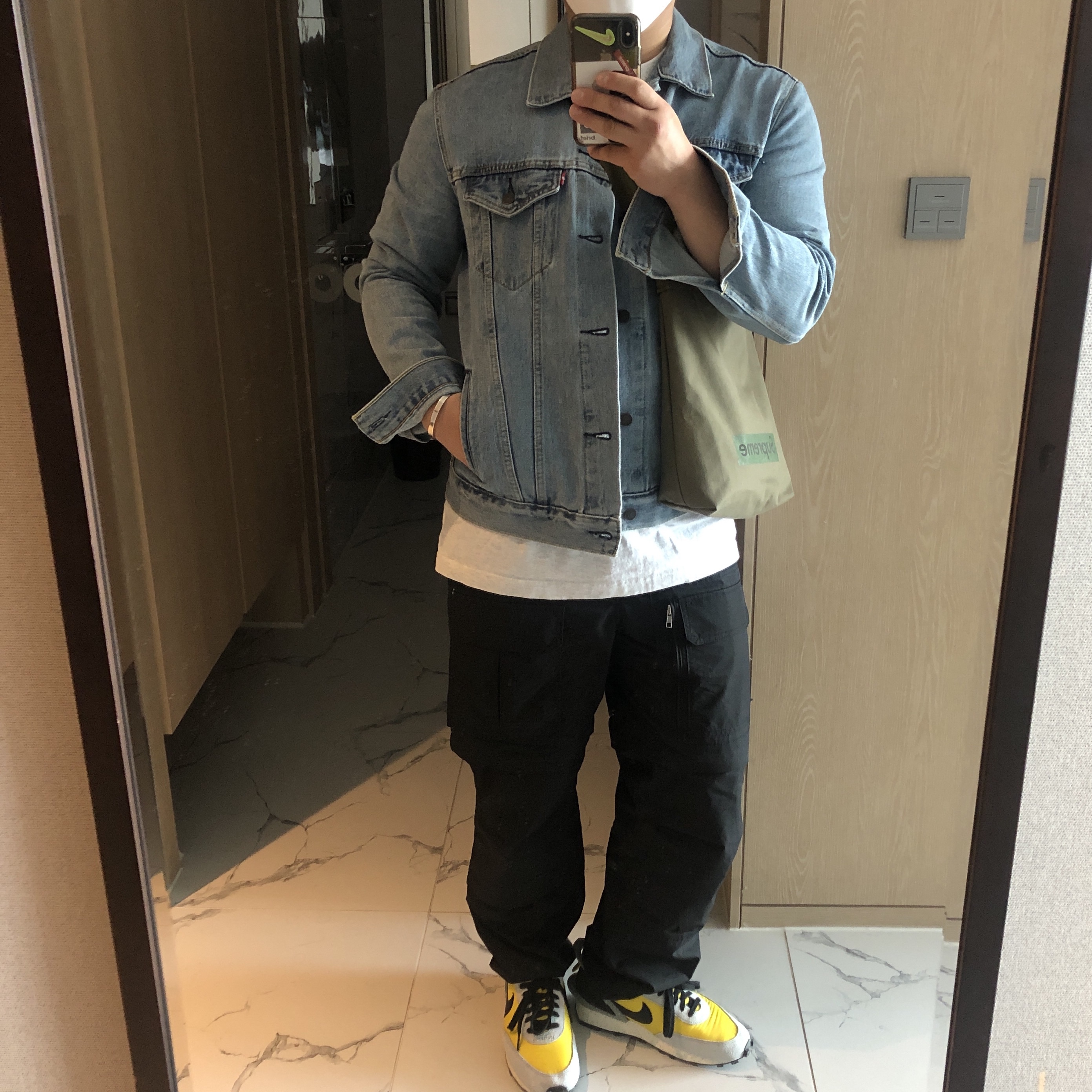 Nike x Undercover Daybreak Bright Citron 착용 스타일
