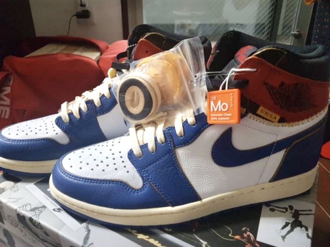 Jordan 1 x Union Retro High Blue Toe 착용 스타일