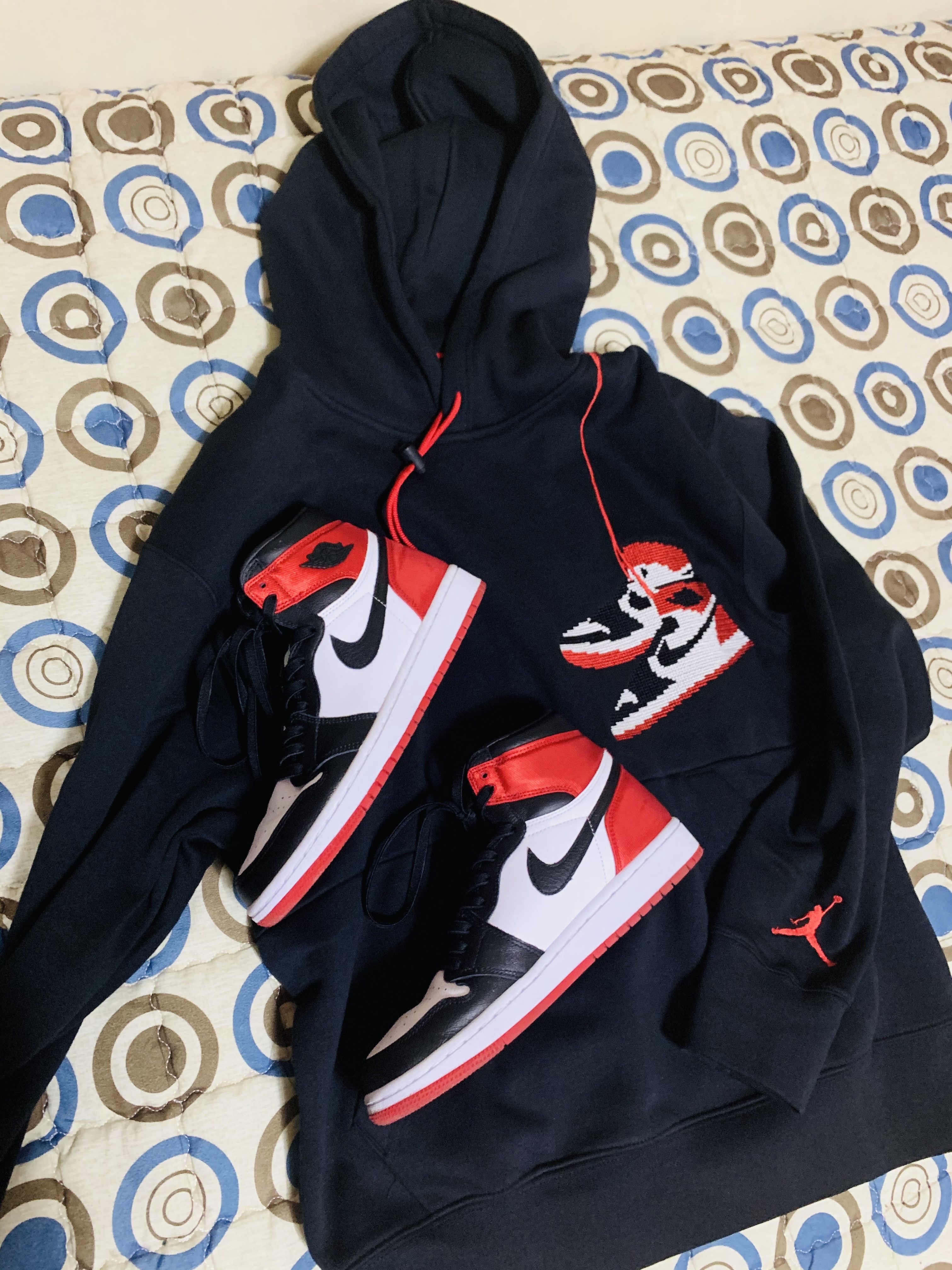 (W) Jordan 1 Retro High Satin Black Toe 착용 스타일
