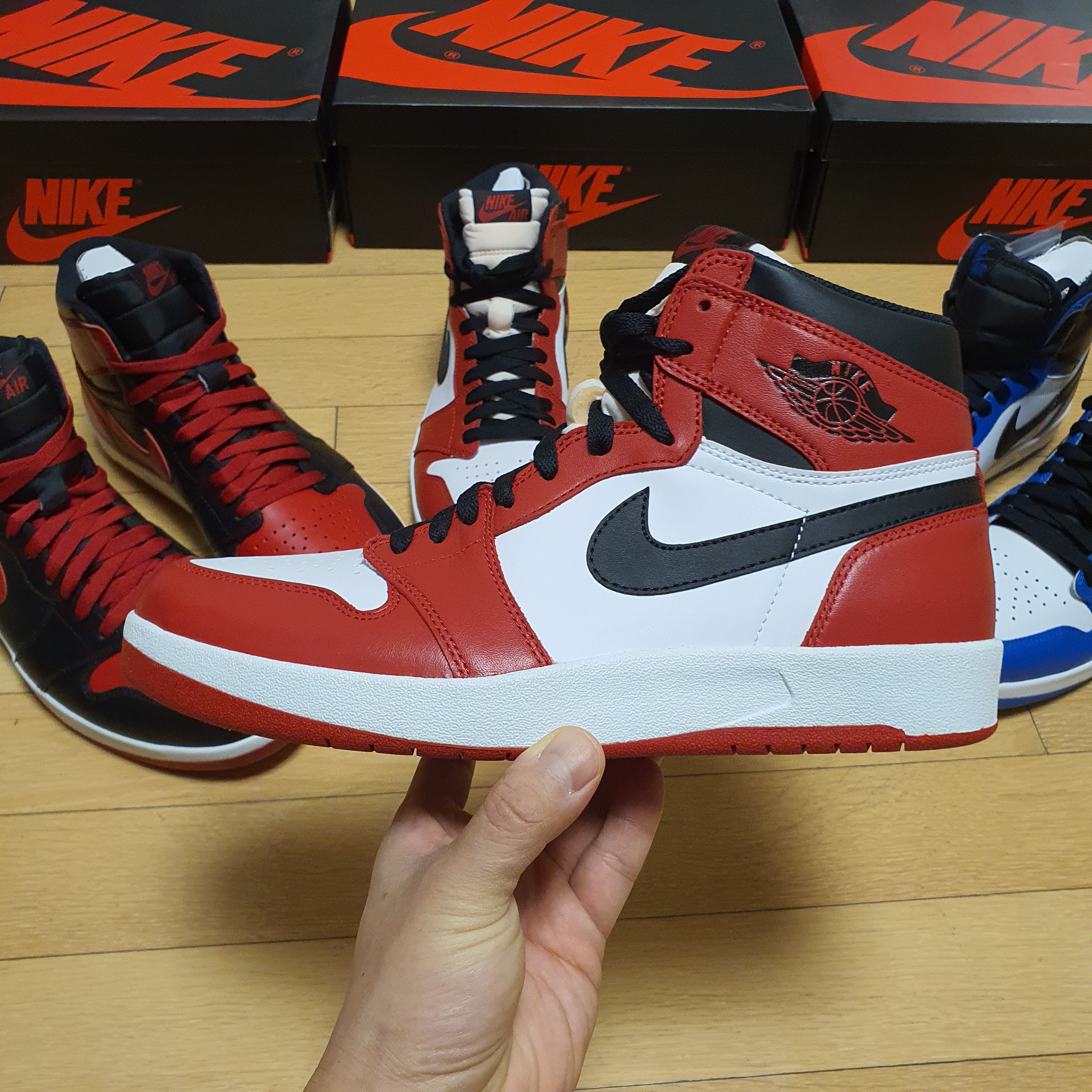 Jordan 1.5 Retro Reverse Fragment, Jordan 1.5 Retro Bred 착용 스타일 - 2