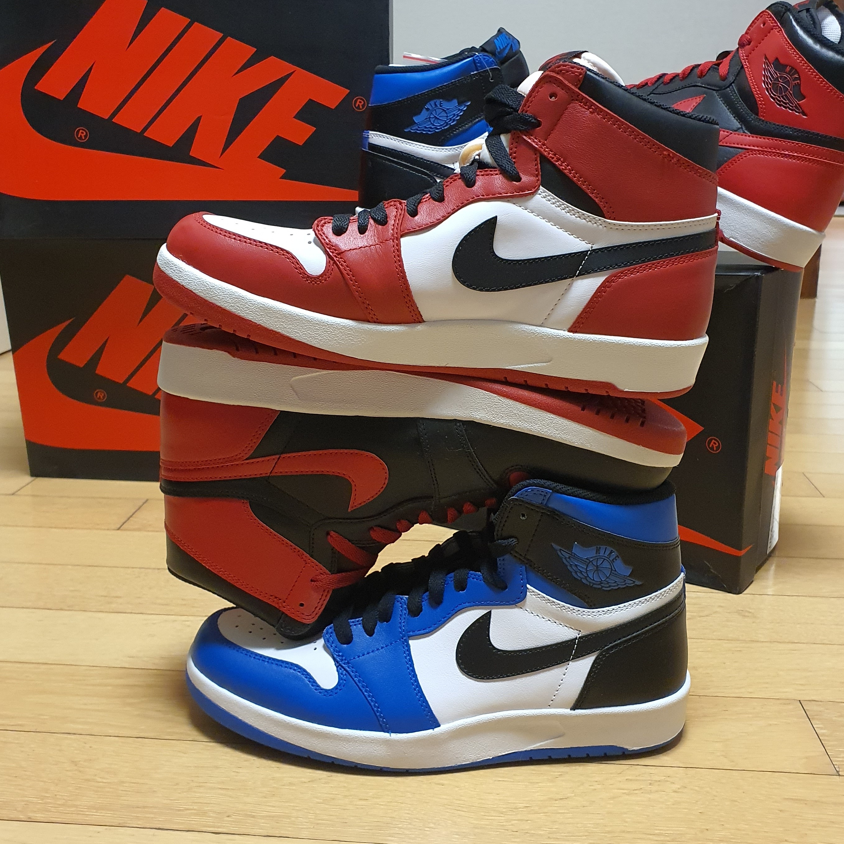 Jordan 1.5 Retro Reverse Fragment, Jordan 1.5 Retro Bred 착용 스타일 - 1