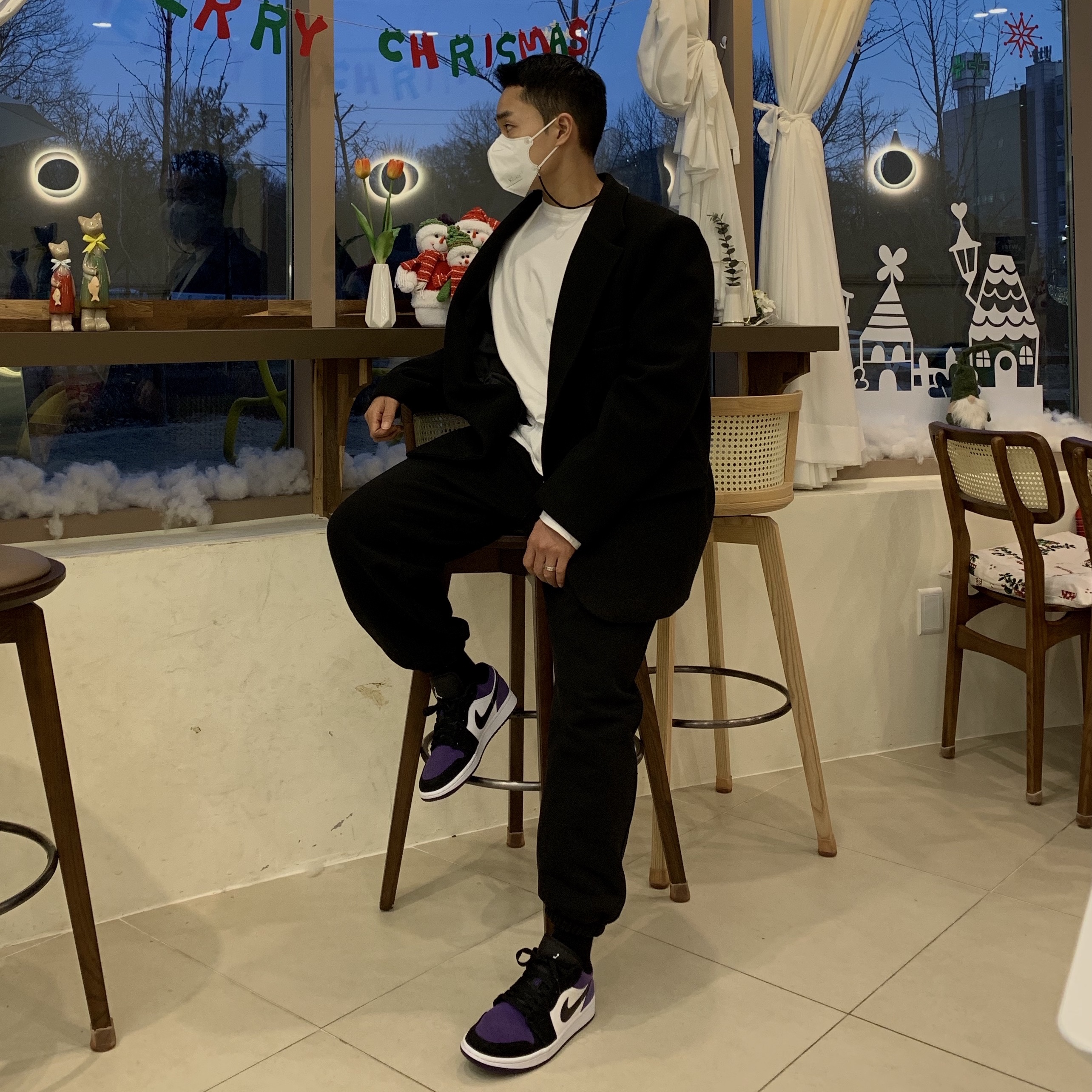 Jordan 1 Low Court Purple 착용 스타일