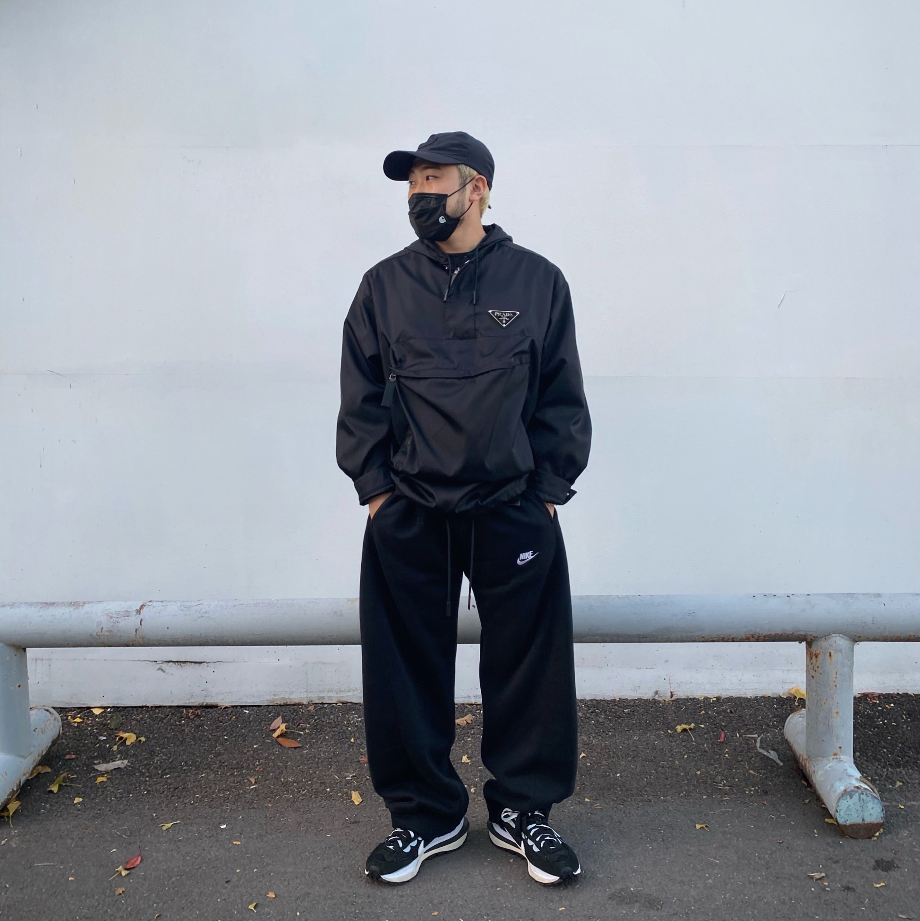 Nike x Sacai VaporWaffle Black White 착용 스타일