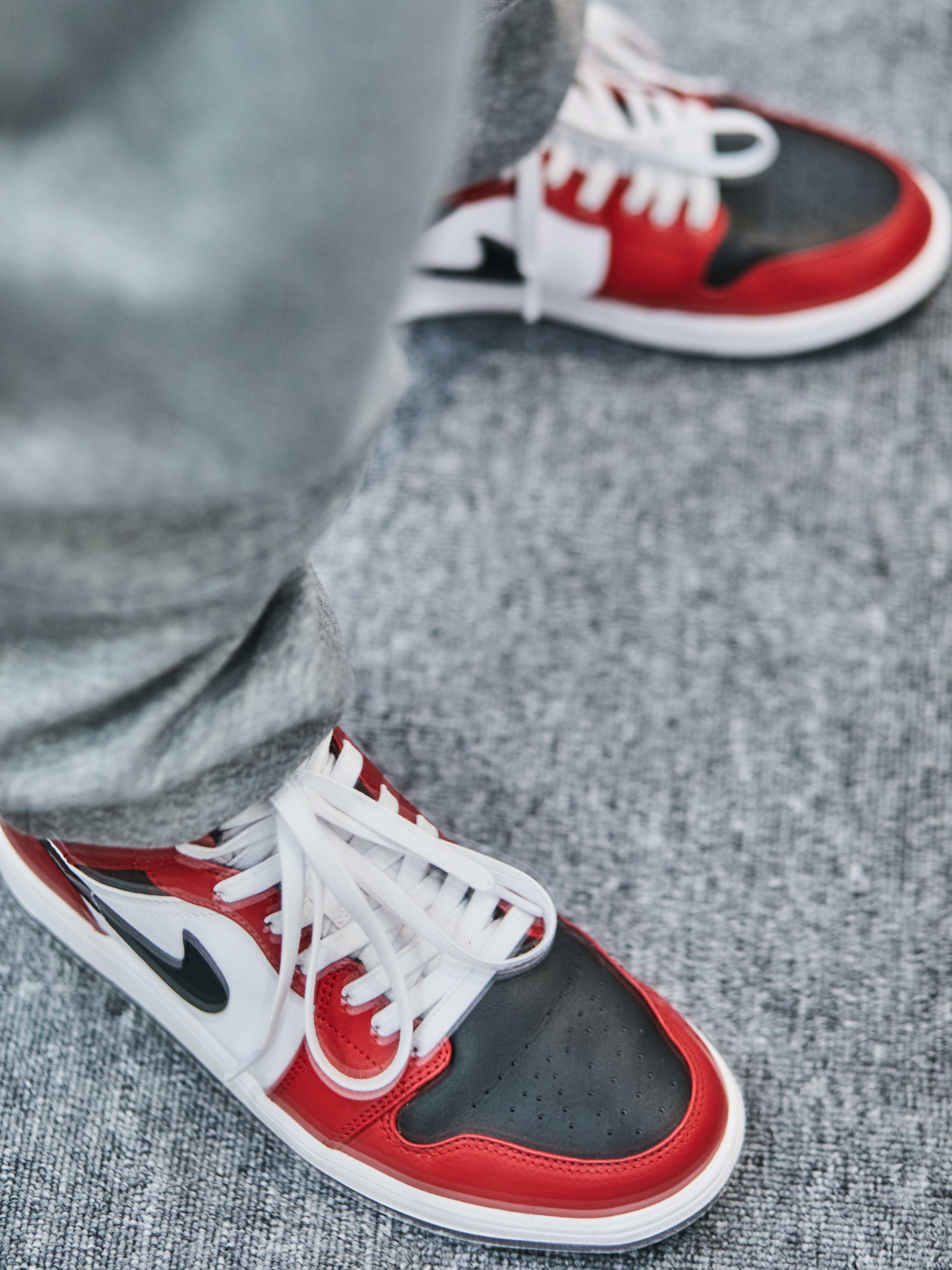 Jordan 1 Mid Chicago Black Toe 착용 스타일