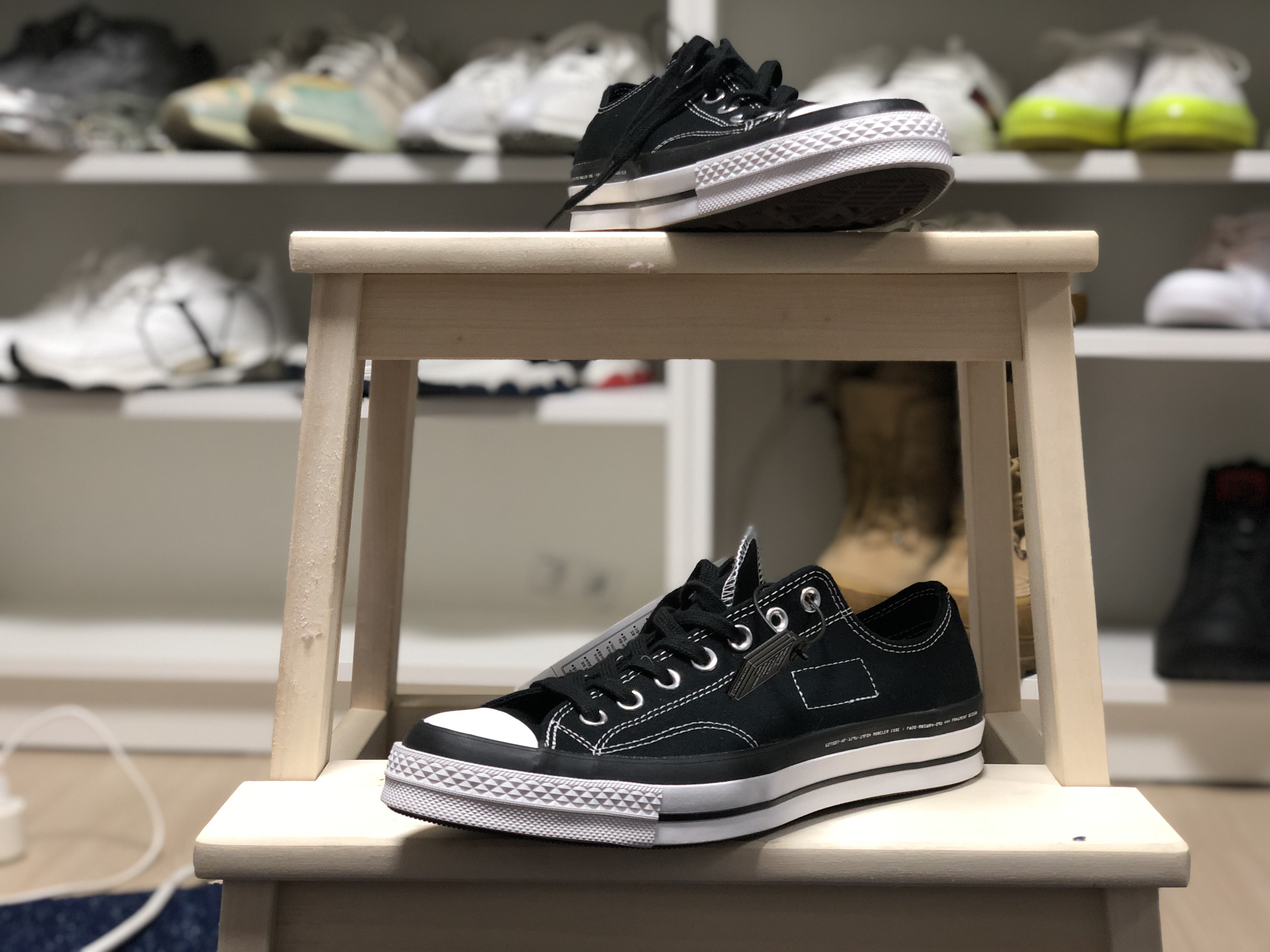 Converse x Moncler x Fragment Chuck 70 Ox Black 착용 스타일 - 3