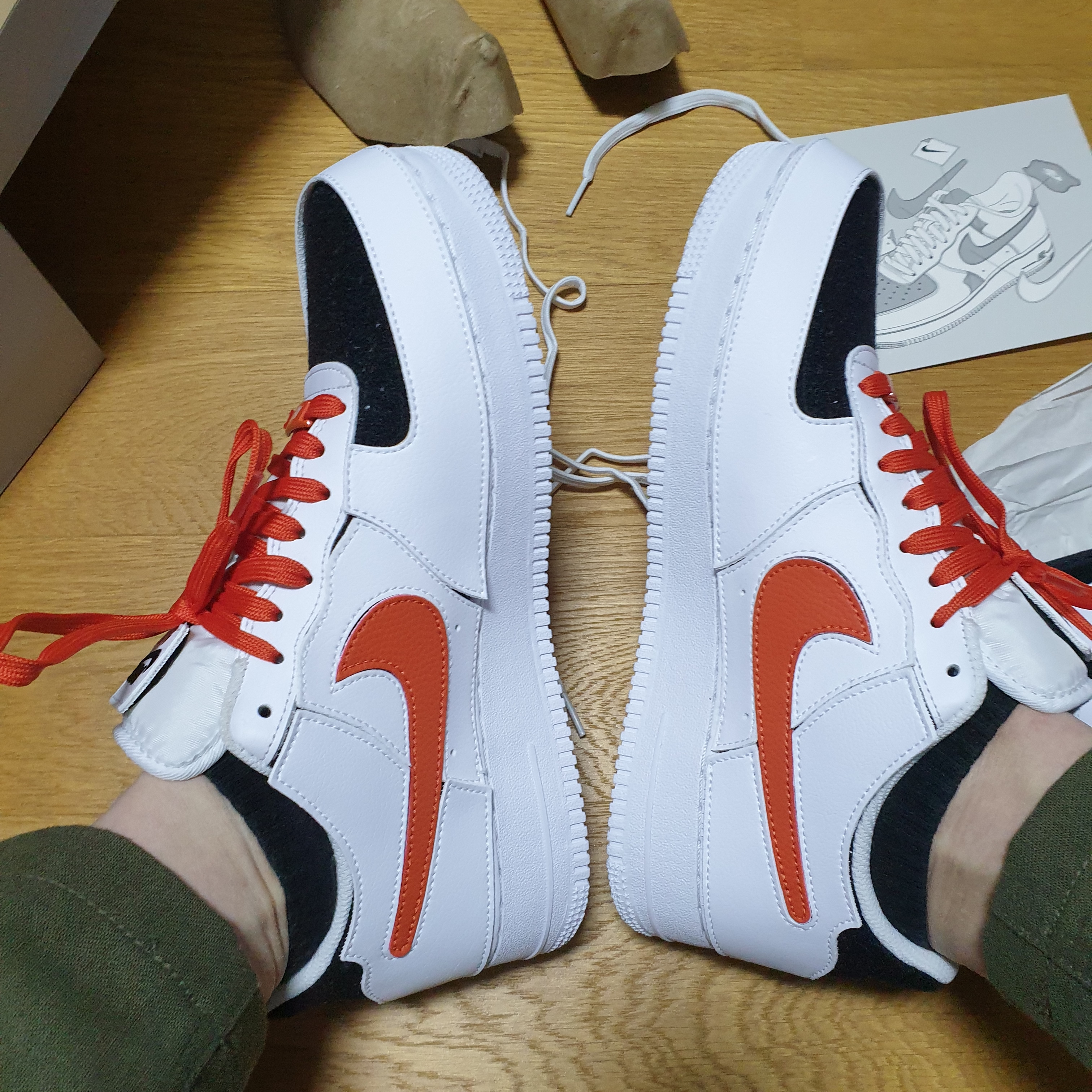 Nike Air Force 1/1 Cosmic Clay 착용 스타일 - 2