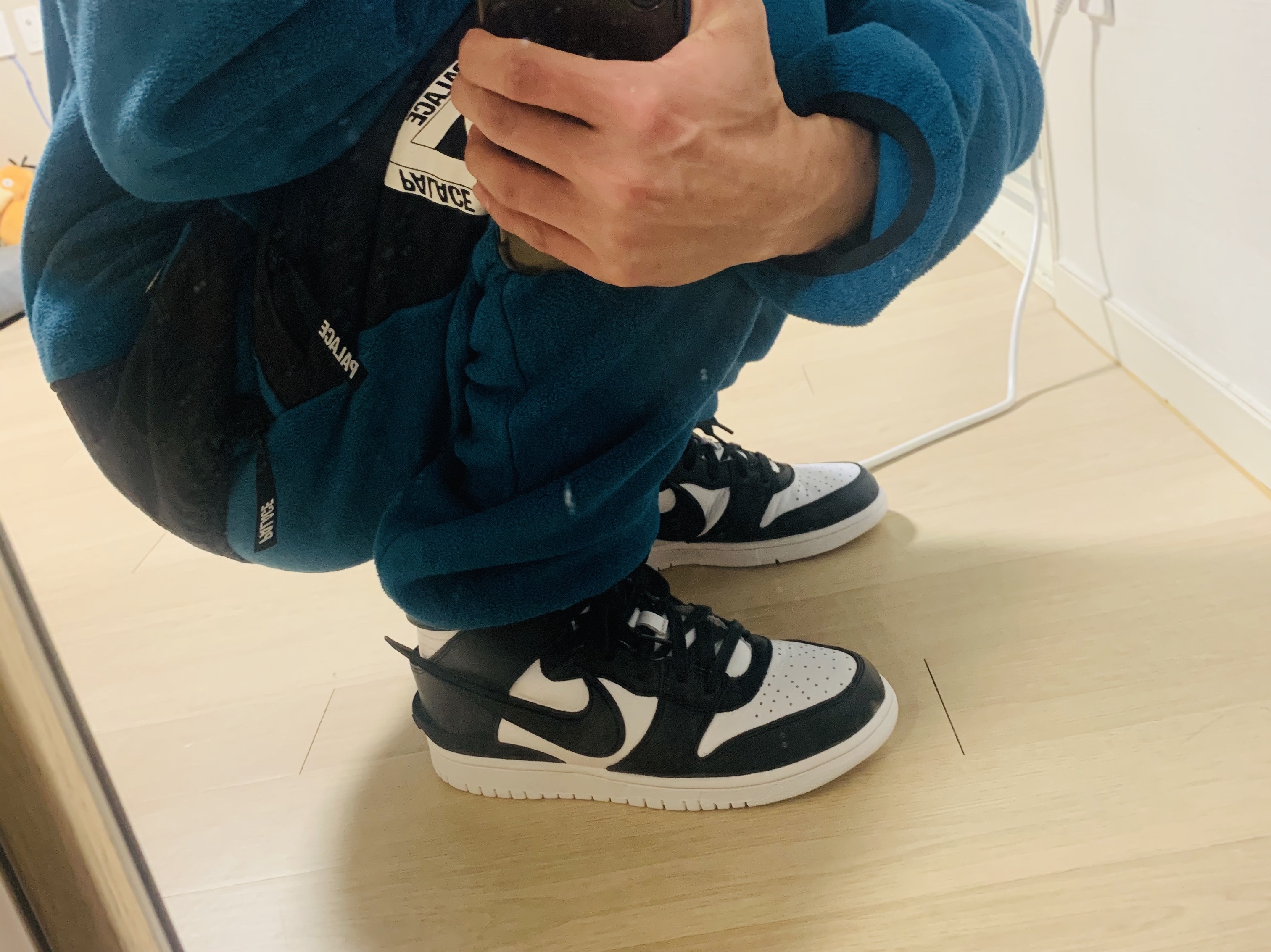 Nike x Ambush Dunk High Black 착용 스타일