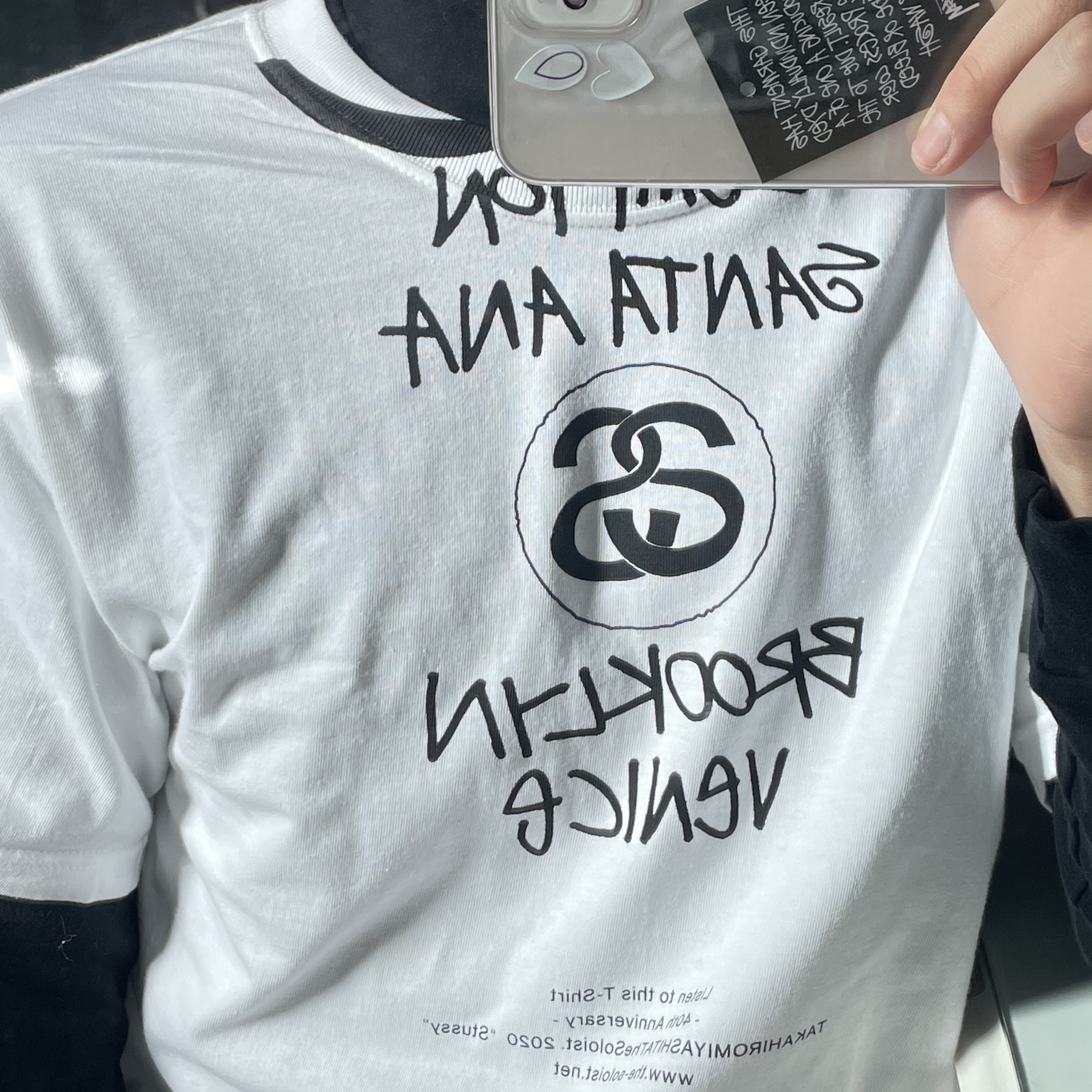 Stussy x Takahiromiyashita The Soloist 40 WT T-Shirt 착용 스타일