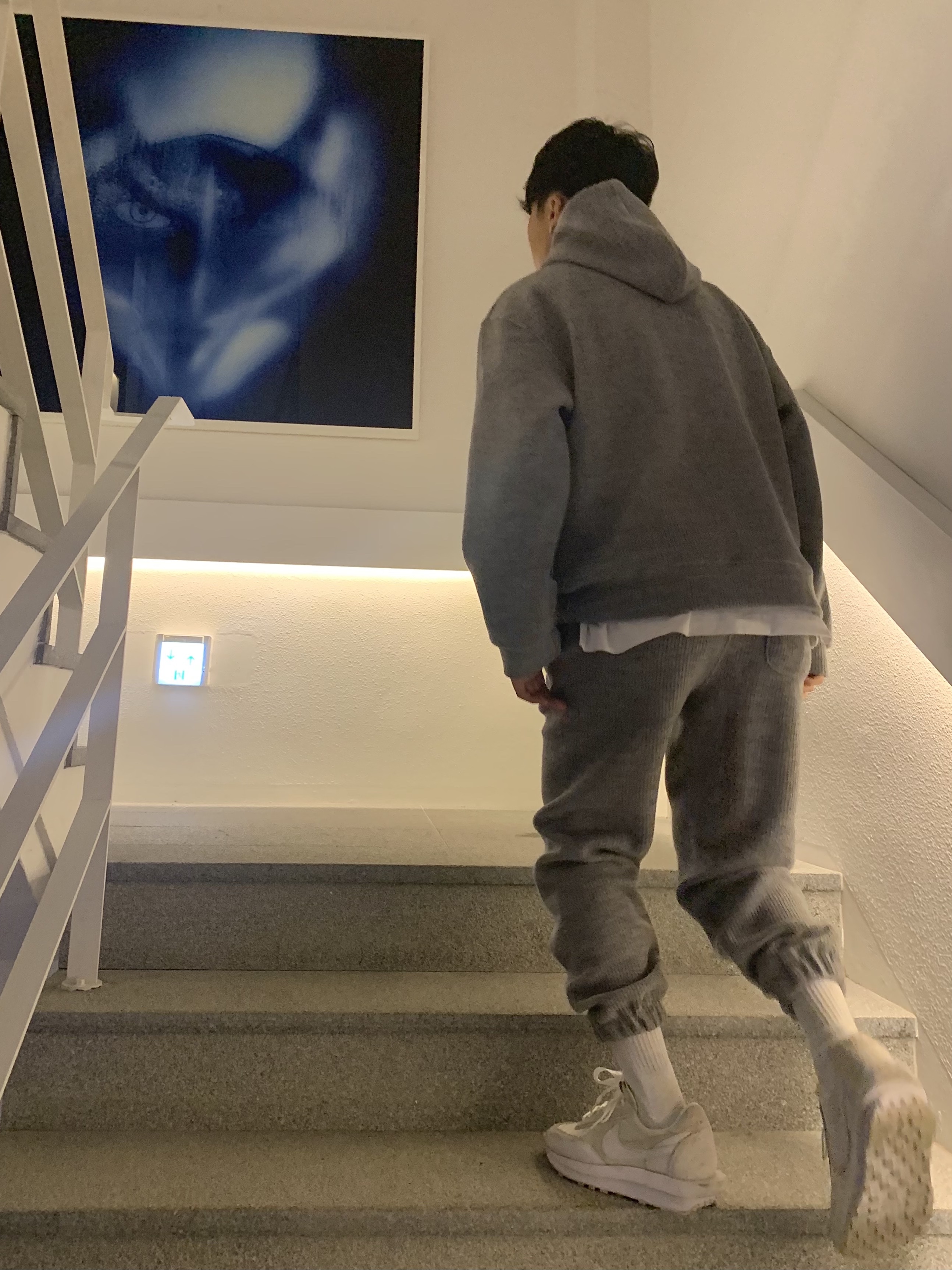 Nike x Sacai LDWaffle White Nylon 착용 스타일