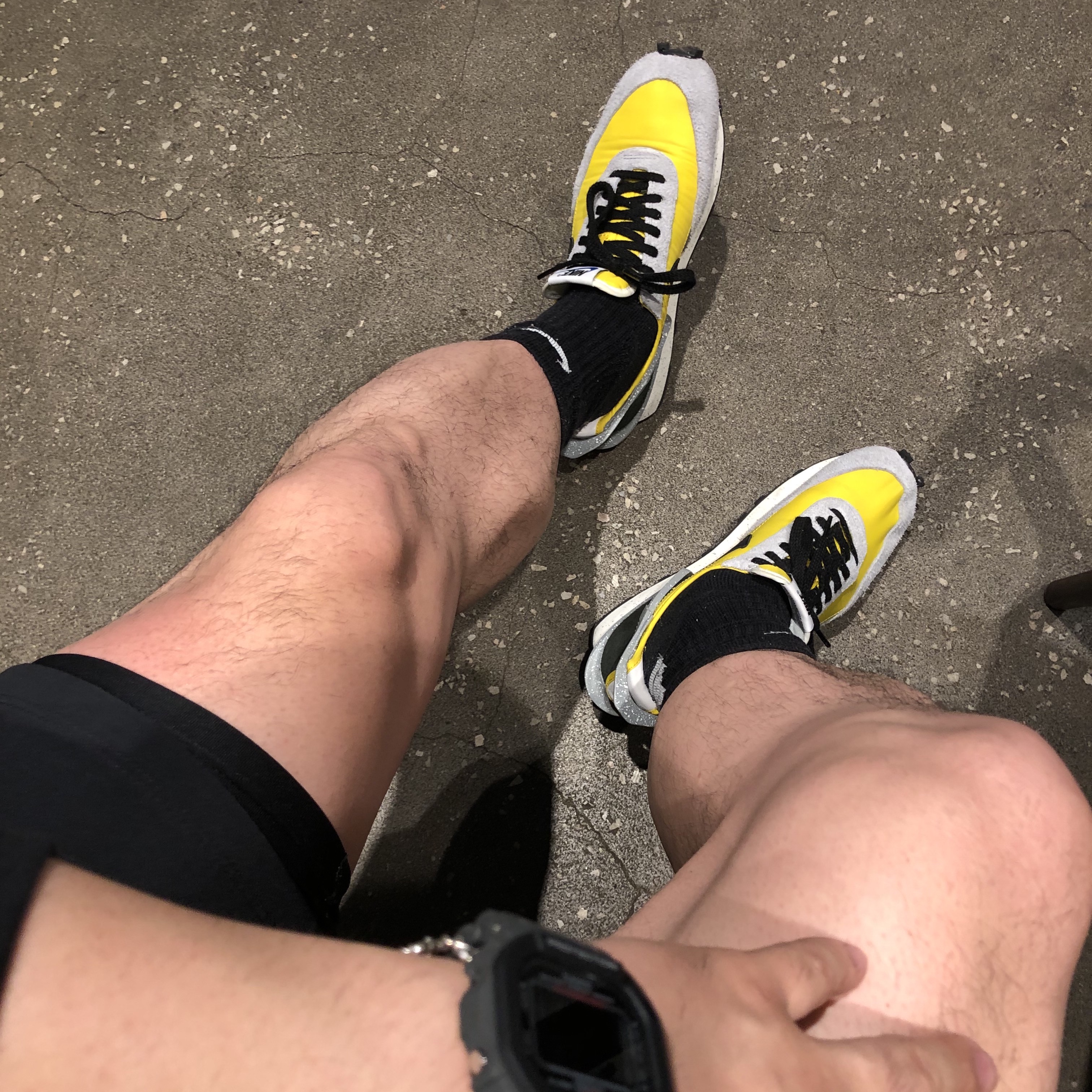 Nike x Undercover Daybreak Bright Citron 착용 스타일