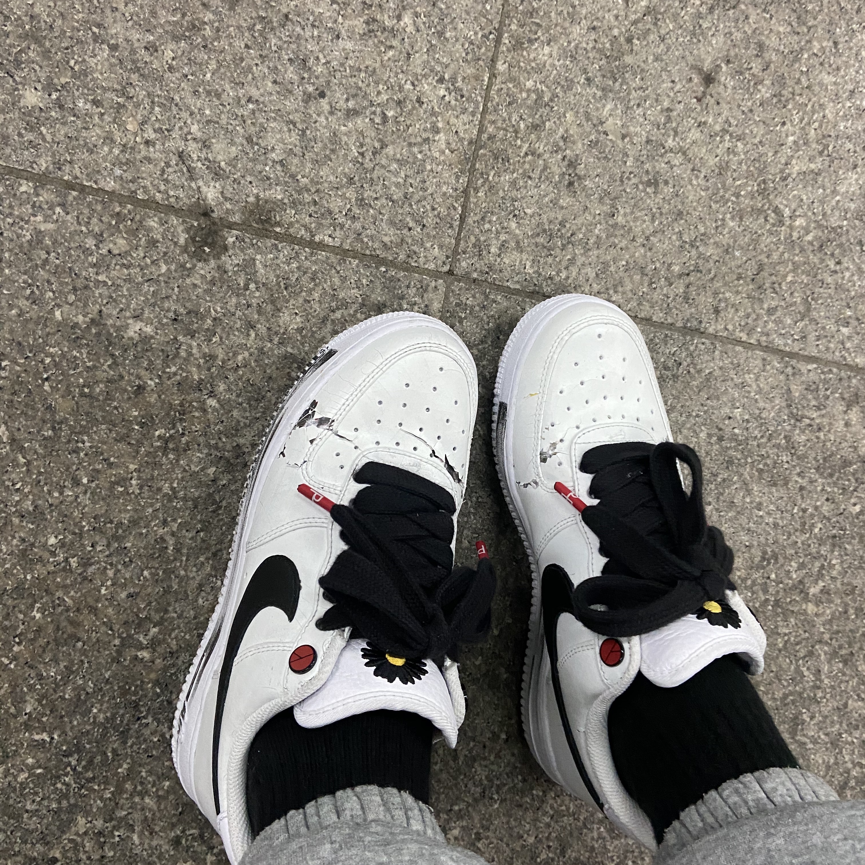 Nike x Peaceminusone Air Force 1 Low Para-Noise 2.0 착용 스타일 - 2
