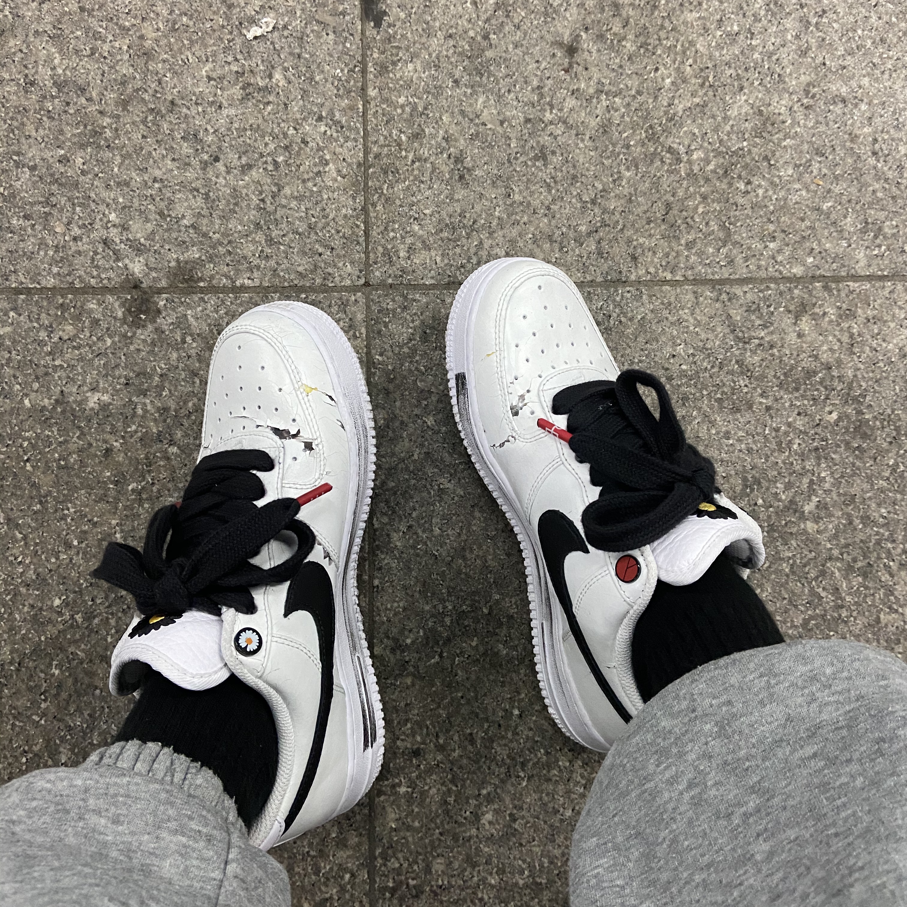 Nike x Peaceminusone Air Force 1 Low Para-Noise 2.0 착용 스타일 - 1