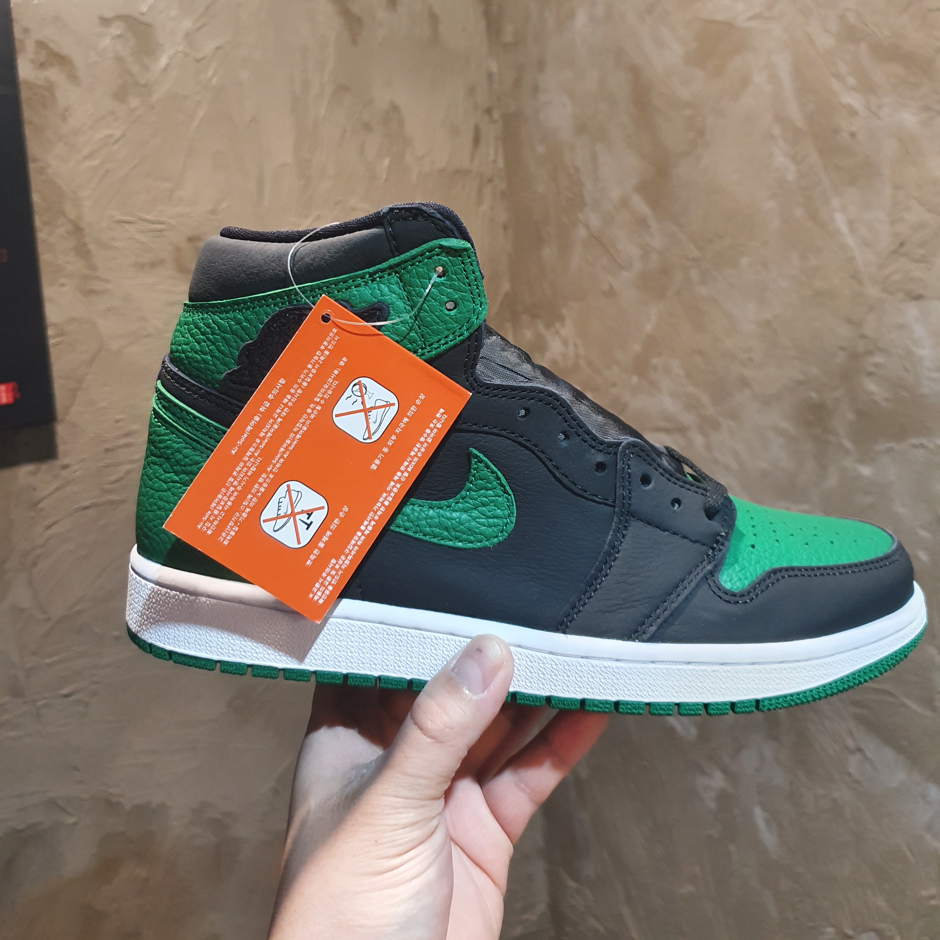 Jordan 1 Retro High OG Pine Green Black 착용 스타일