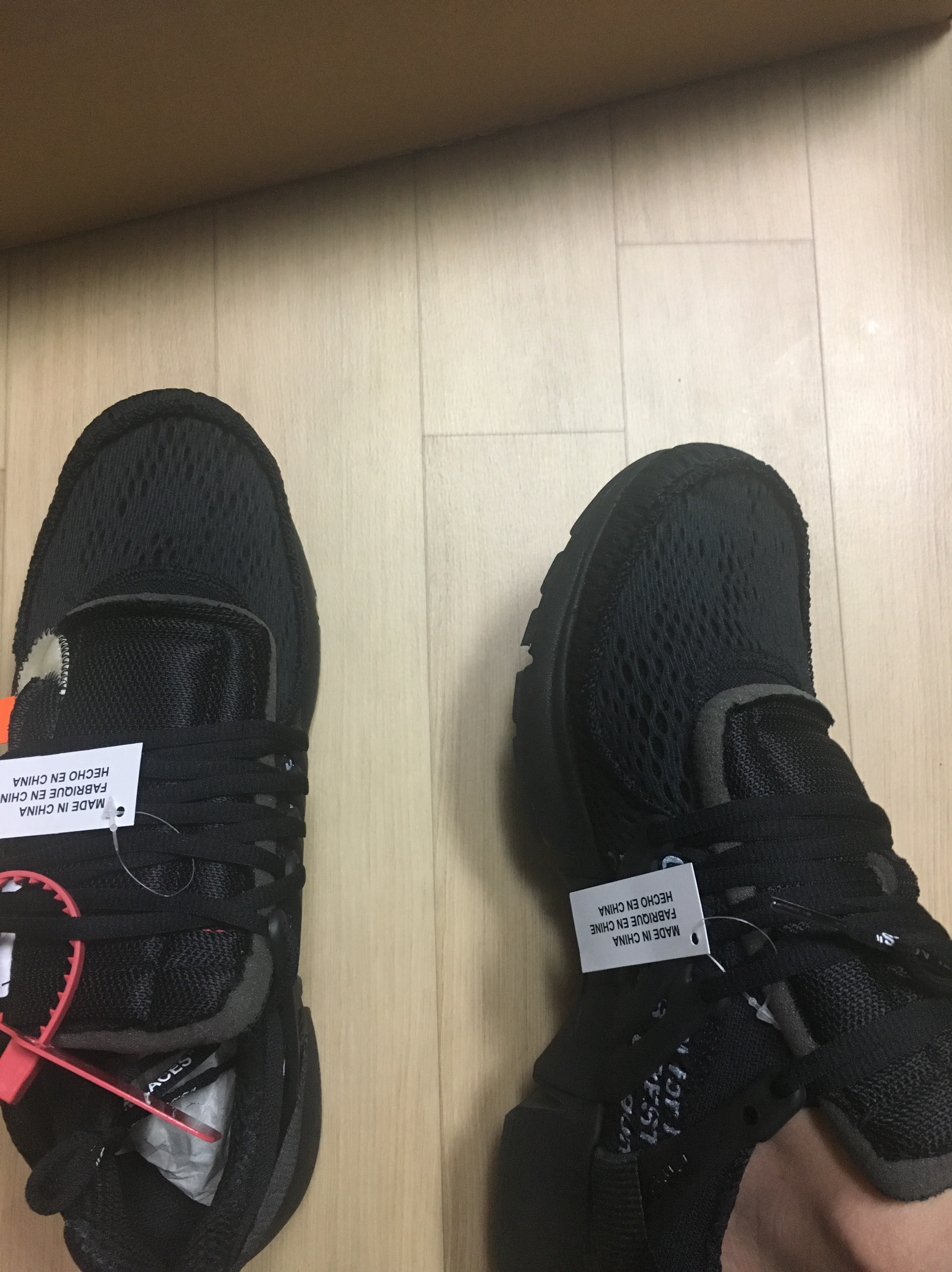 Nike x Off-White Air Presto Black 착용 스타일 - 1
