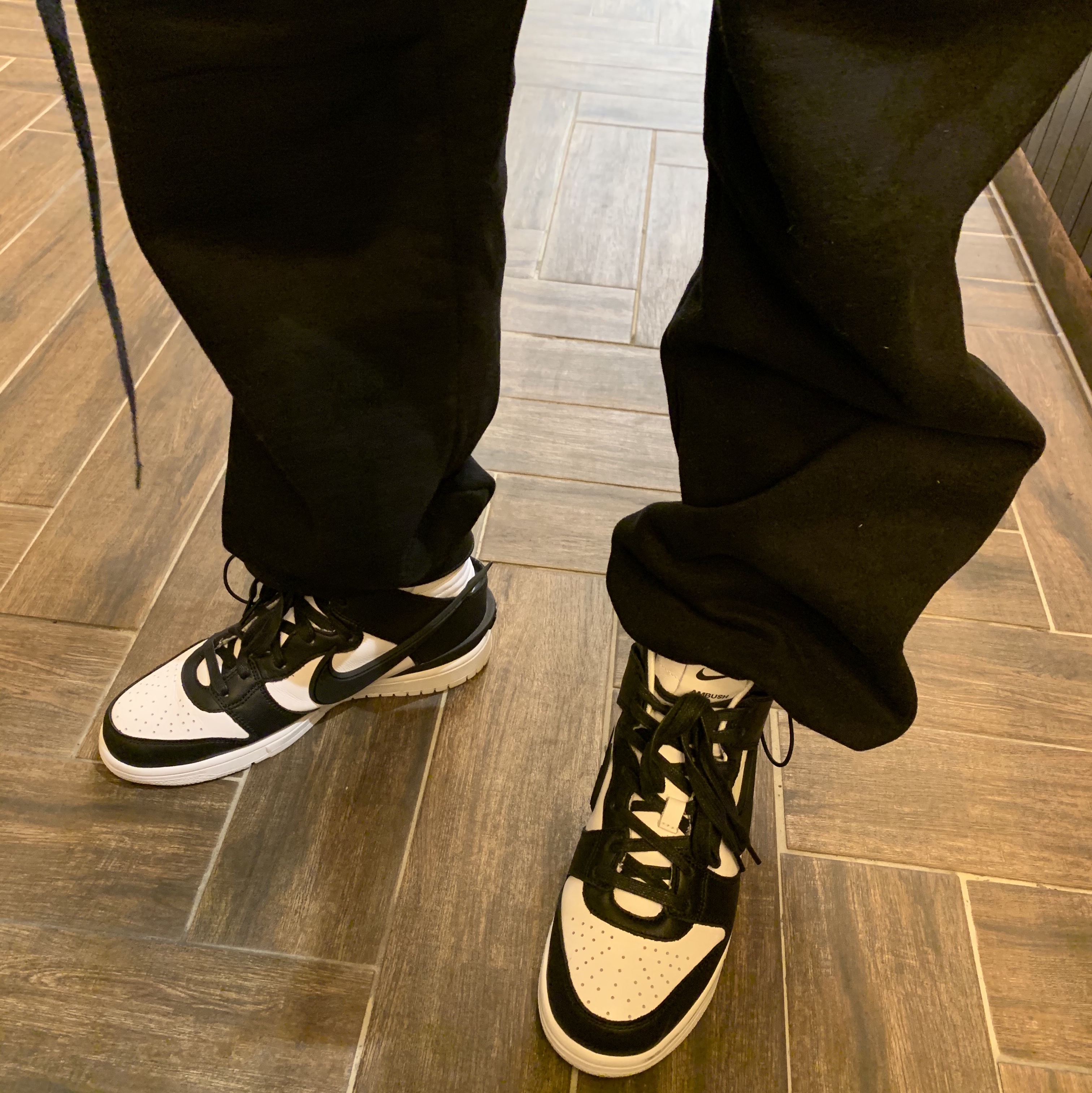 Nike x Ambush Dunk High Black 착용 스타일 - 3