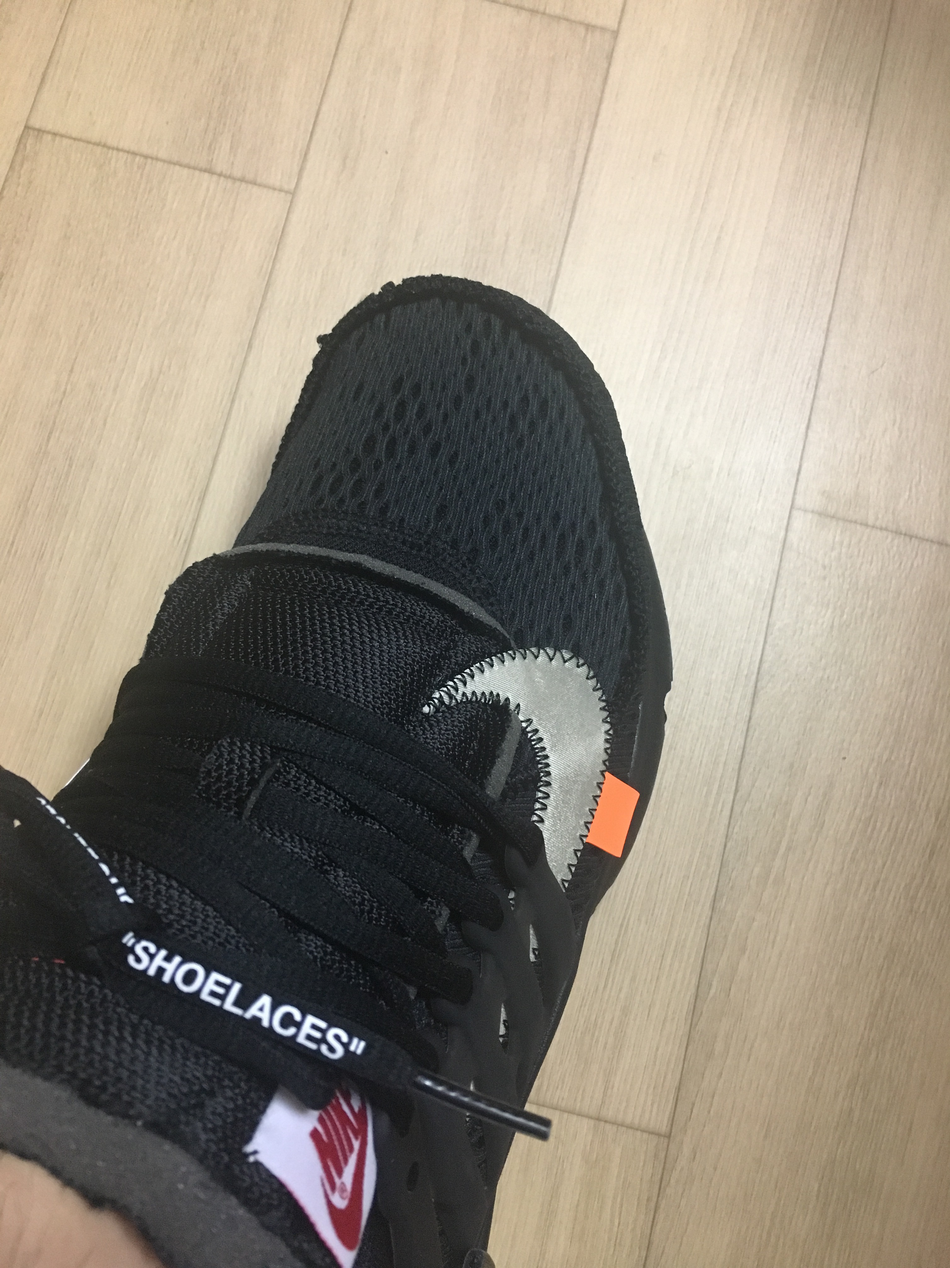 Nike x Off-White Air Presto Black 착용 스타일 - 3