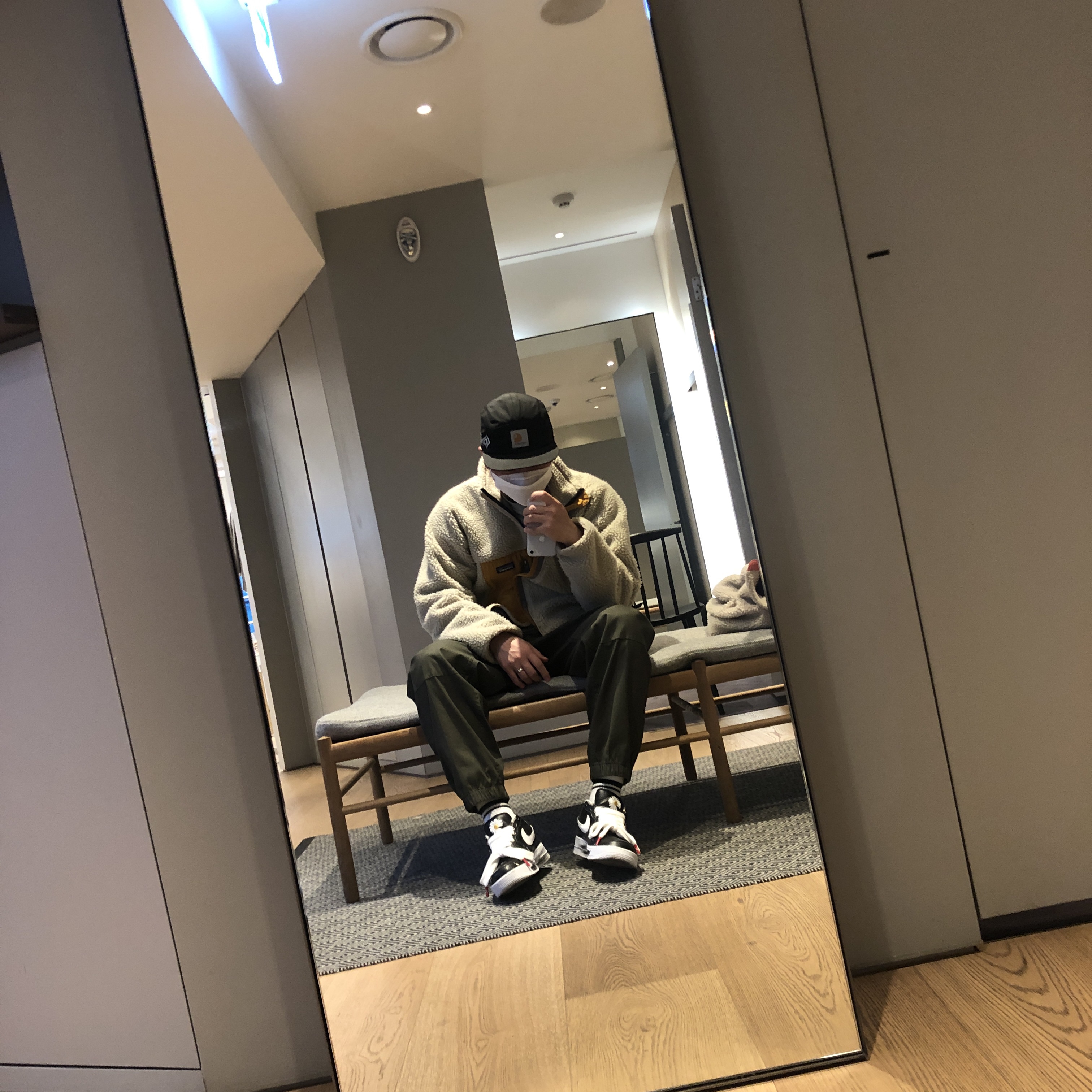Nike x Peaceminusone Air Force 1 Low Para-Noise 착용 스타일