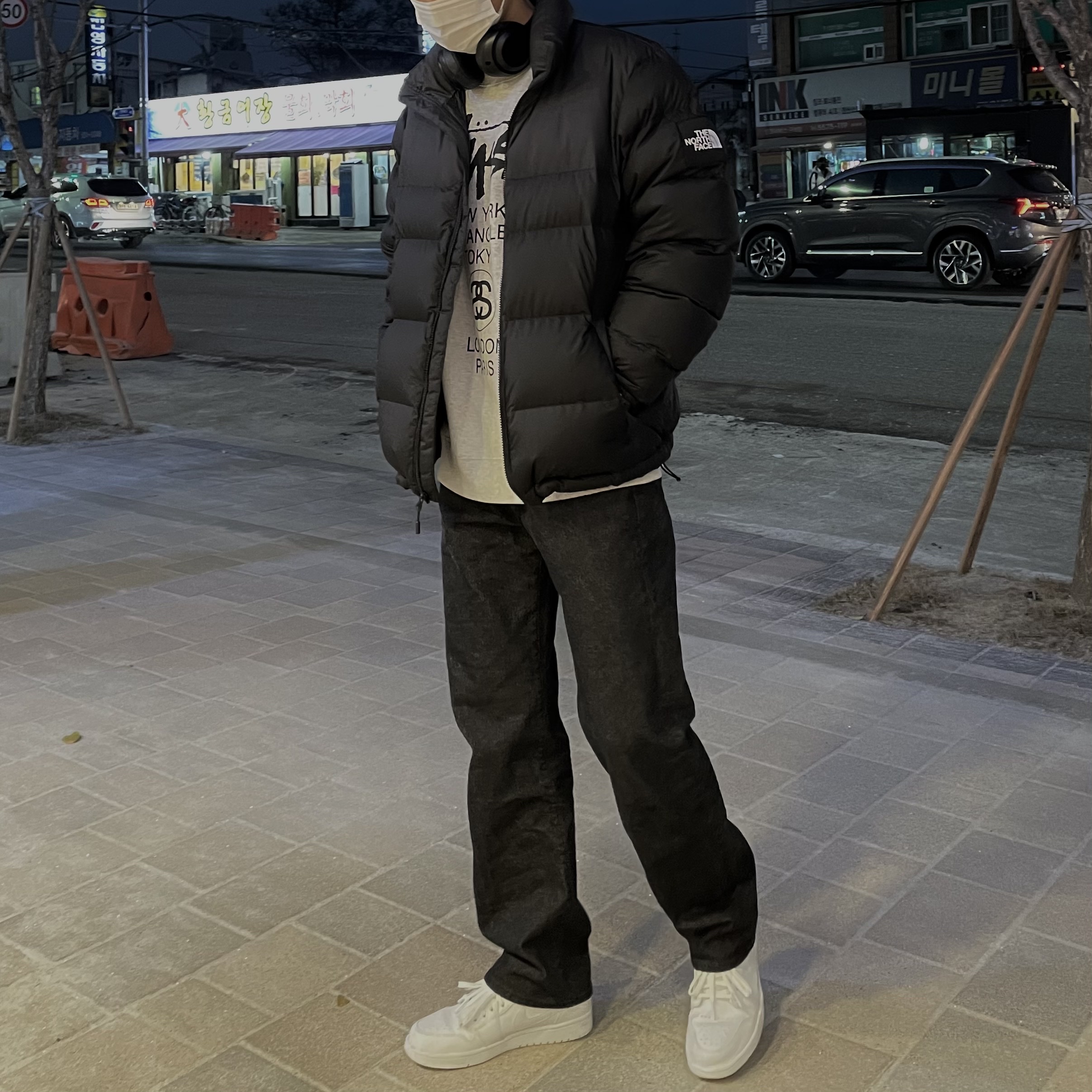 Jordan 1 Low Triple White Tumbled Leather 2020 착용 스타일
