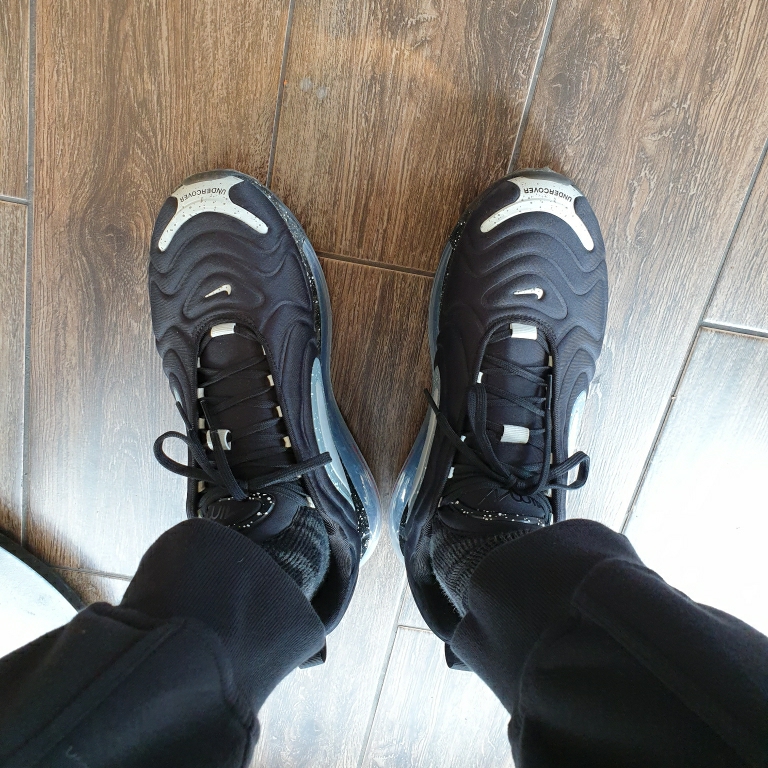 Nike x Undercover Air Max 720 Black 착용 스타일
