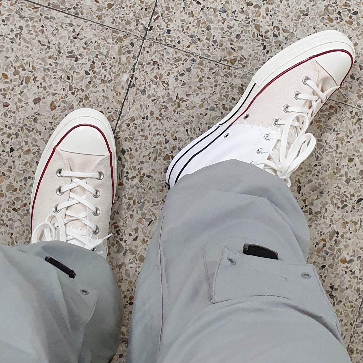 Converse x Slam Jam Chuck 70 Hi Reconstructed White 착용 스타일