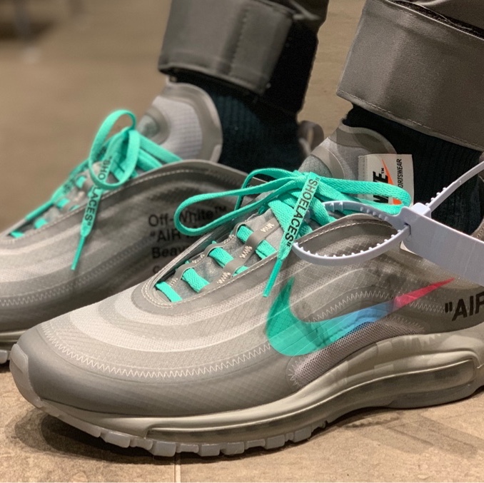 Nike x Off-White Air Max 97 Menta 착용 스타일 - 2