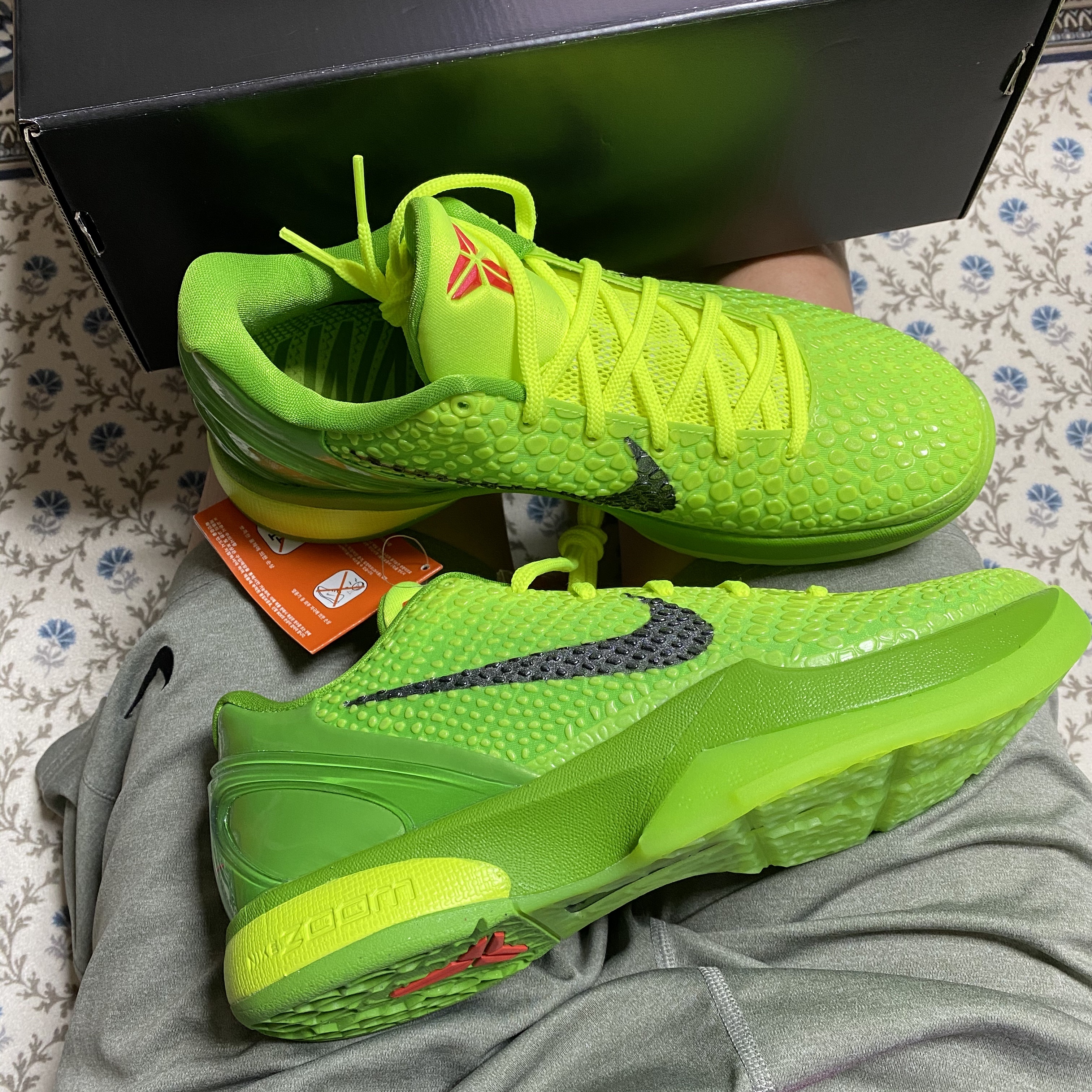 Nike Kobe 6 Protro Green Apple 착용 스타일