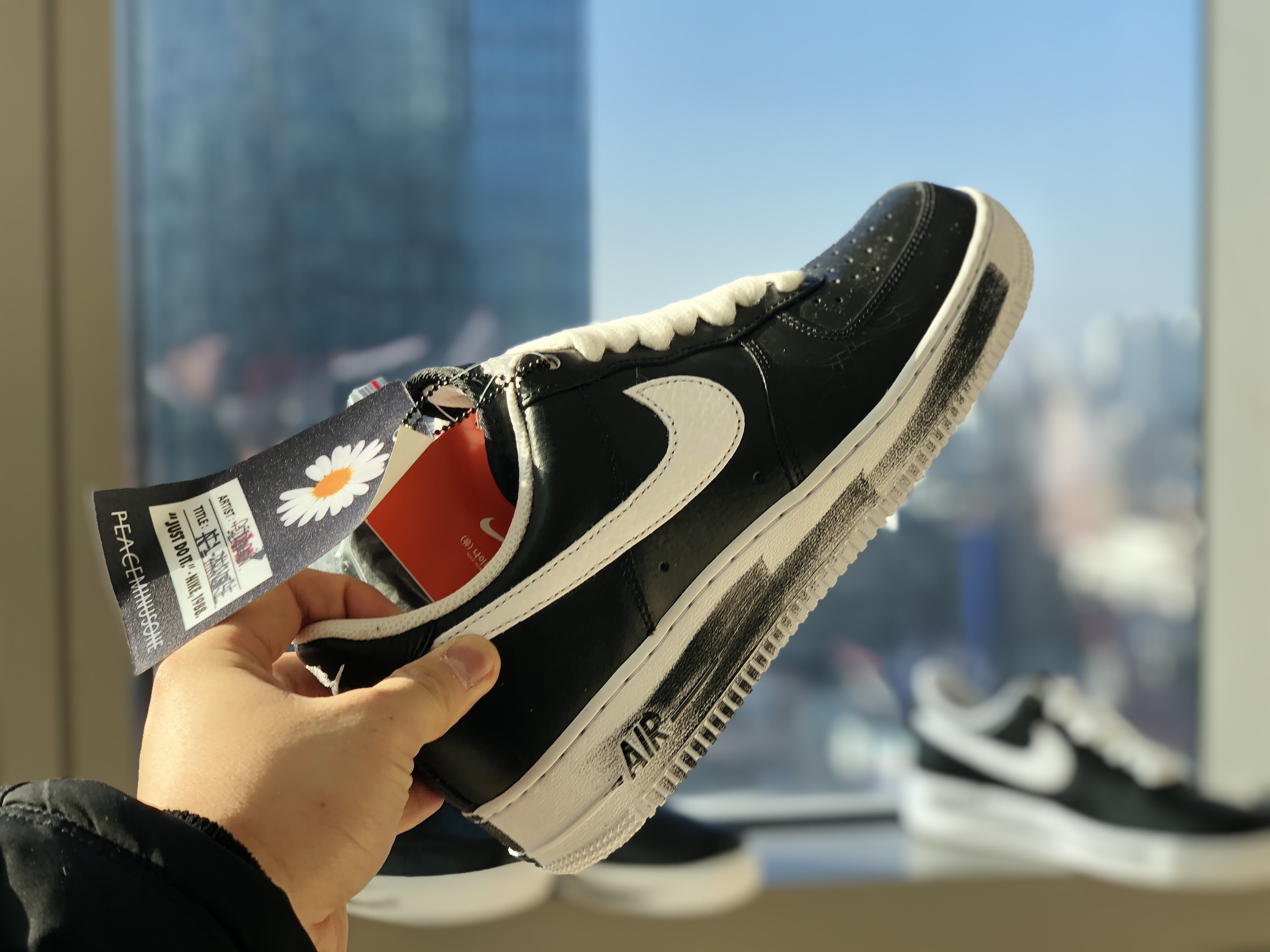 Nike x Peaceminusone Air Force 1 Low Para-Noise 착용 스타일 - 5