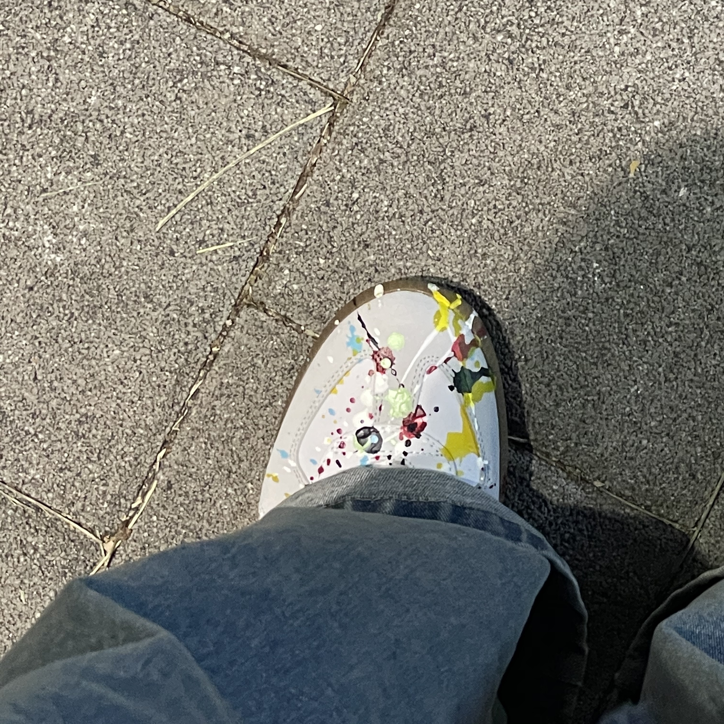 Maison Margiela Replica Paint Drop Sneakers 착용 스타일