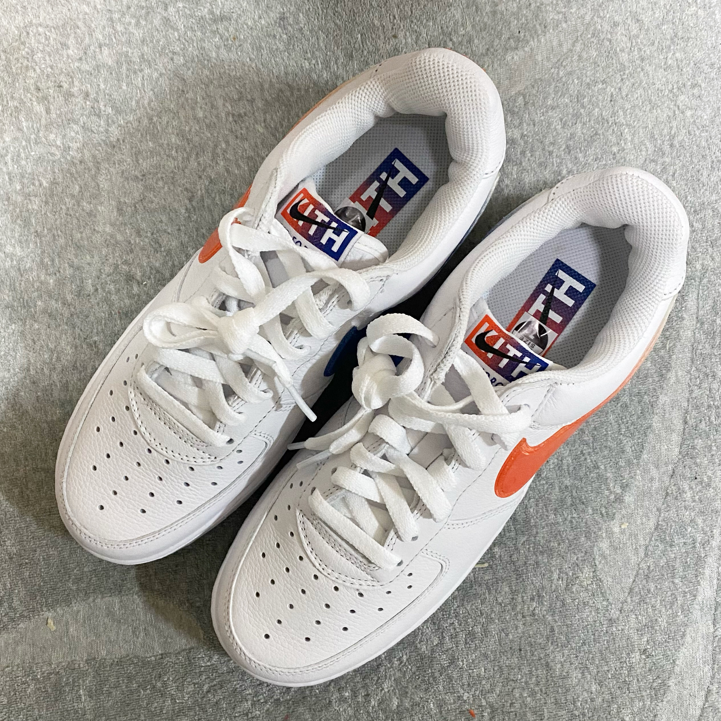 Nike x Kith Air Force 1 Low NYC White 착용 스타일