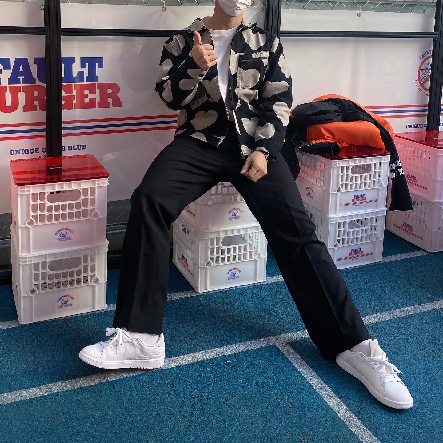 Jordan 1 Centre Court White On White 착용 스타일