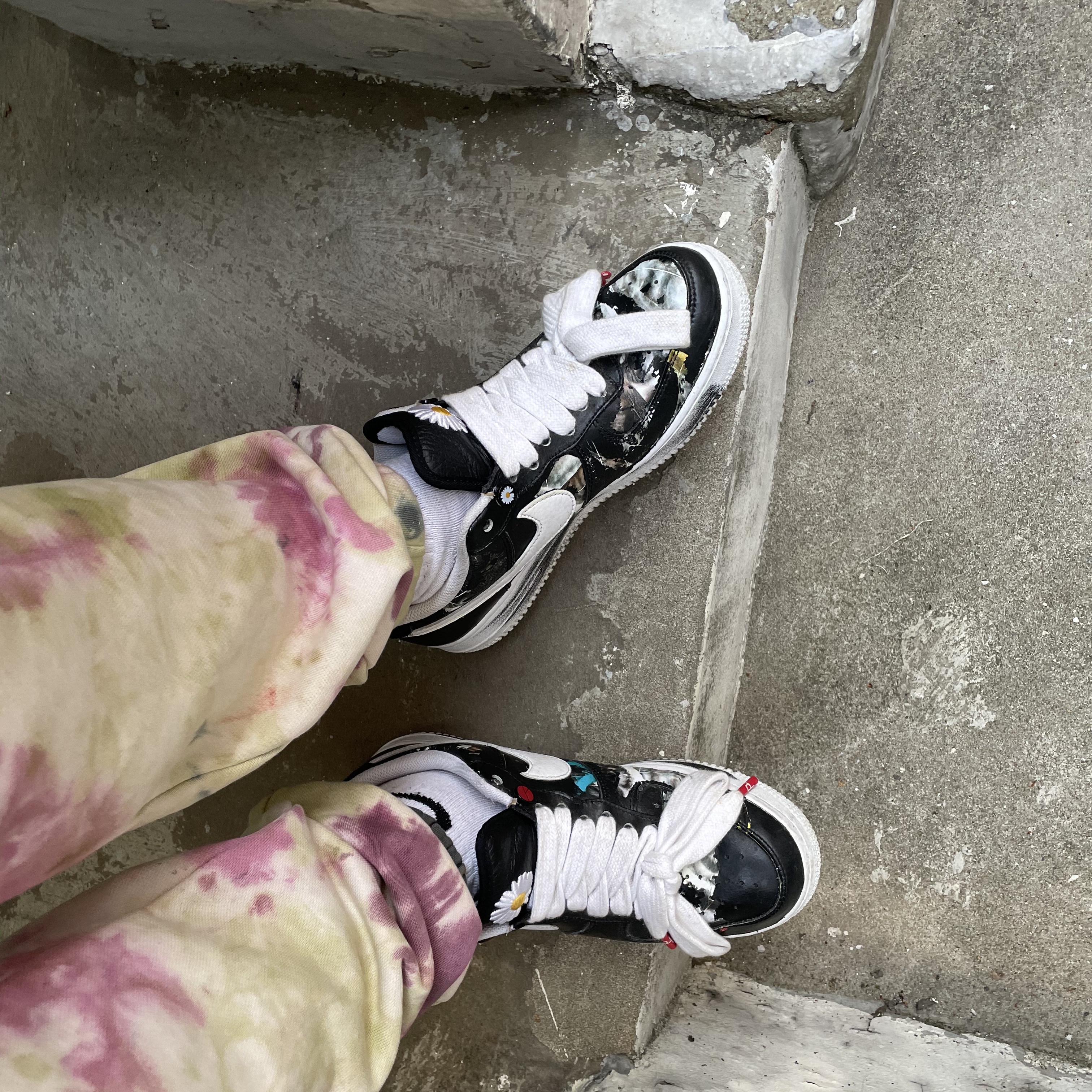 Nike x Peaceminusone Air Force 1 Low Para-Noise 착용 스타일
