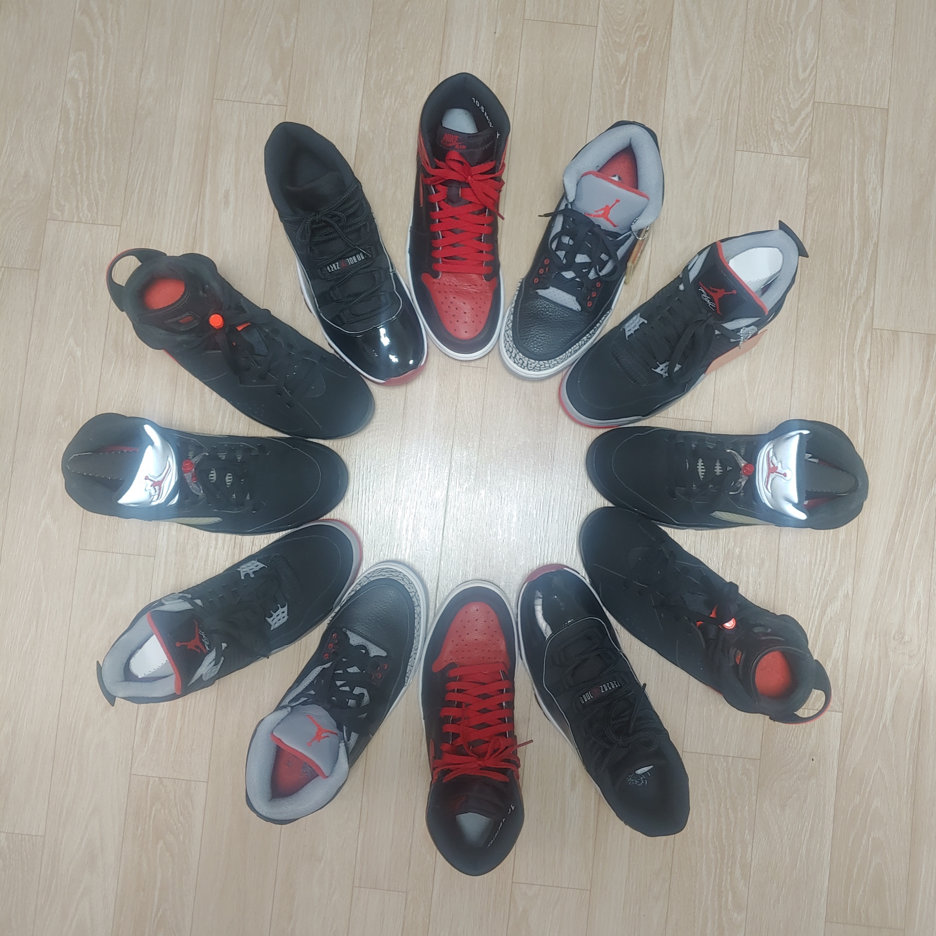 Jordan 11 Retro Bred 2019, Jordan 4 Retro Bred 2019 착용 스타일