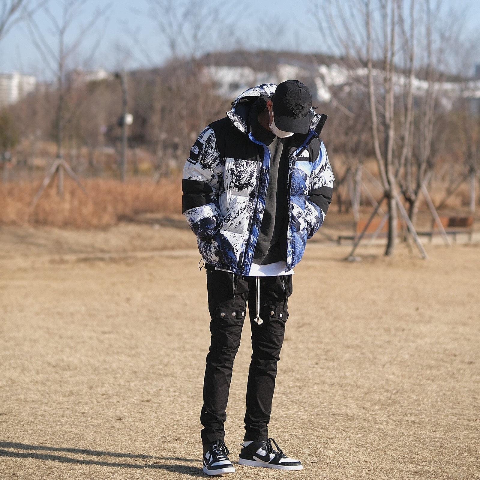 Nike x Ambush Dunk High Black 착용 스타일