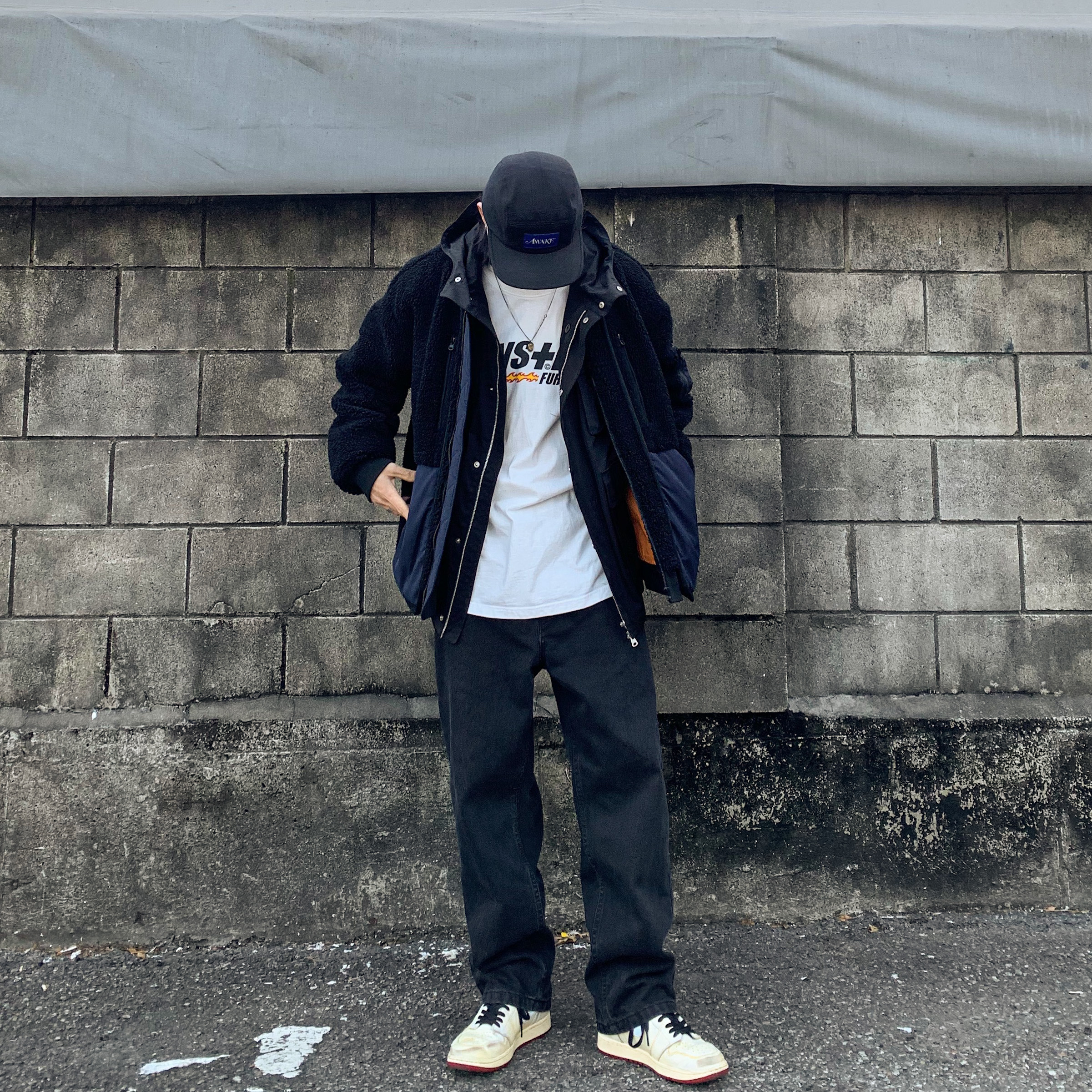Jordan 1 x Nigel Sylvester Retro High Sail White 착용 스타일 - 2
