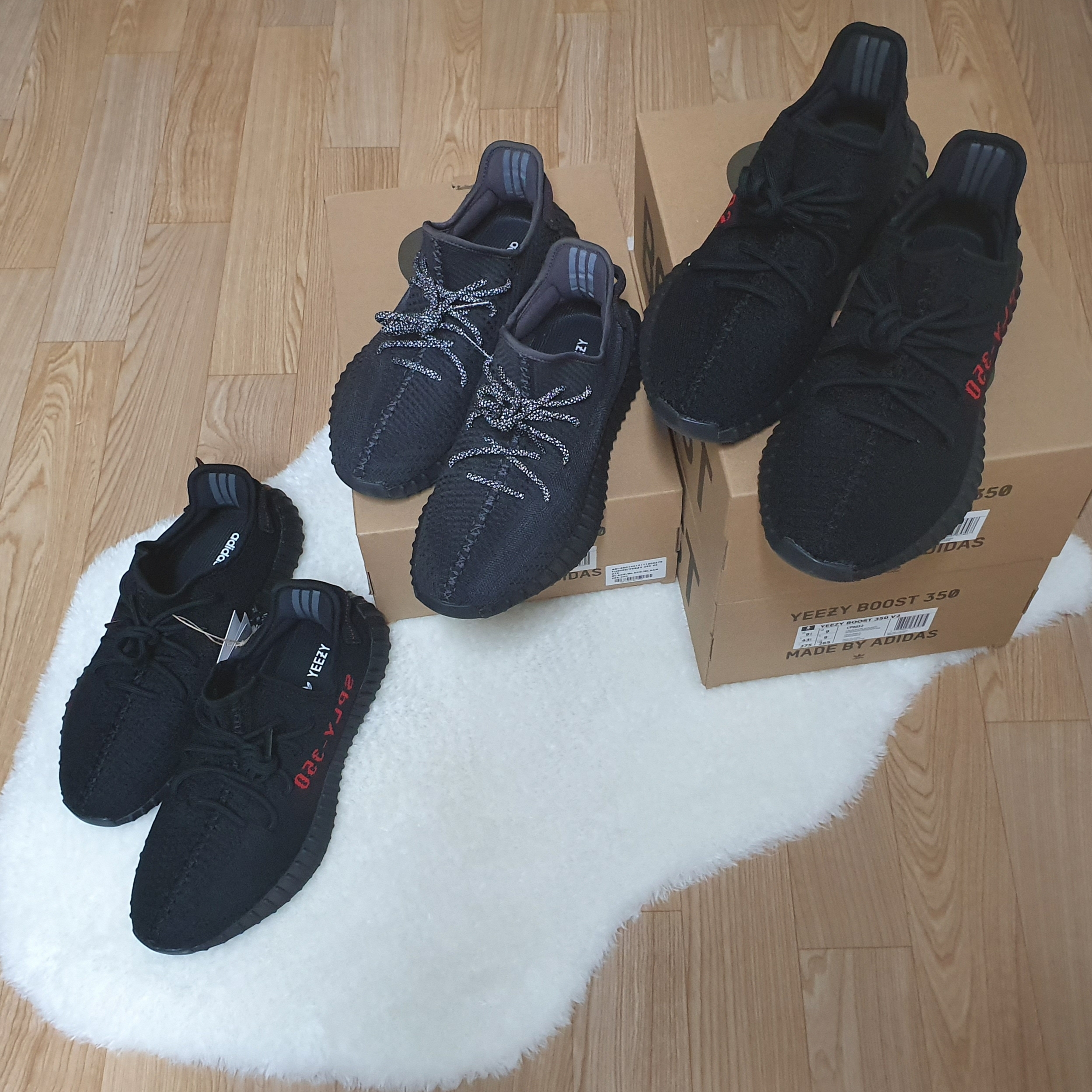 Adidas Yeezy Boost 350 V2 Black Red 2020, Adidas Yeezy Boost 350 V2 Black - Non-Reflective 착용 스타일