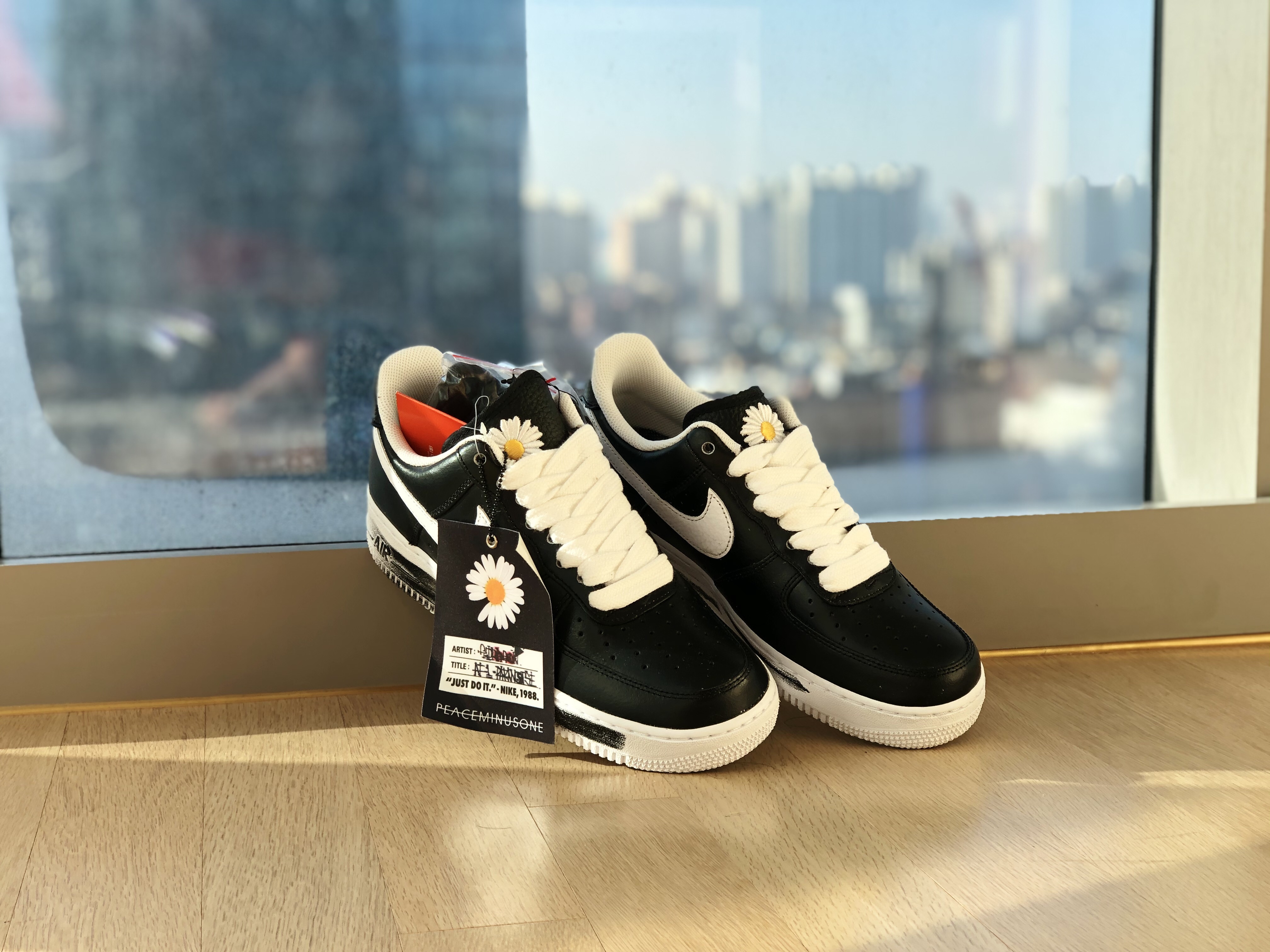 Nike x Peaceminusone Air Force 1 Low Para-Noise 착용 스타일 - 4
