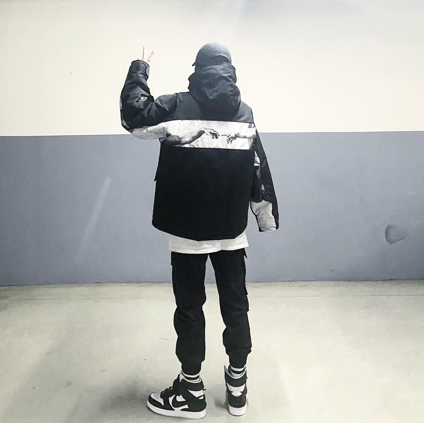 Nike x Ambush Dunk High Black 착용 스타일 - 1