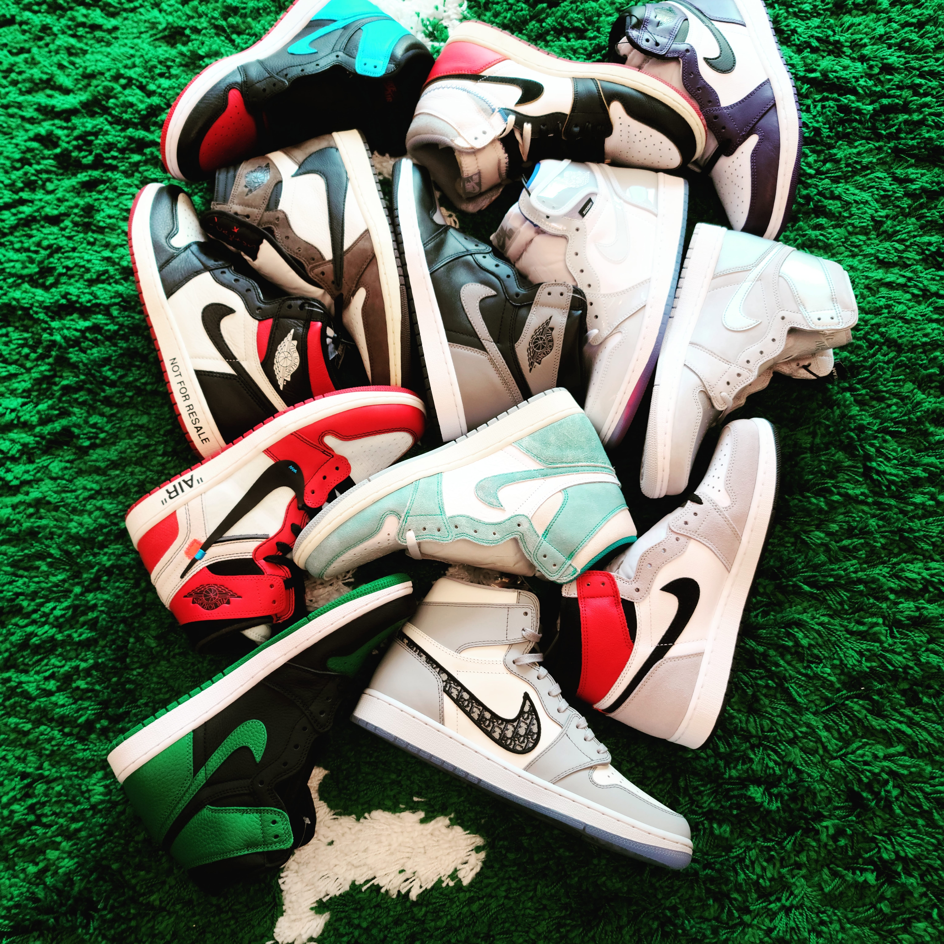 Jordan 1 x Dior High OG, Jordan 1 Retro High OG Light Smoke Grey 착용 스타일