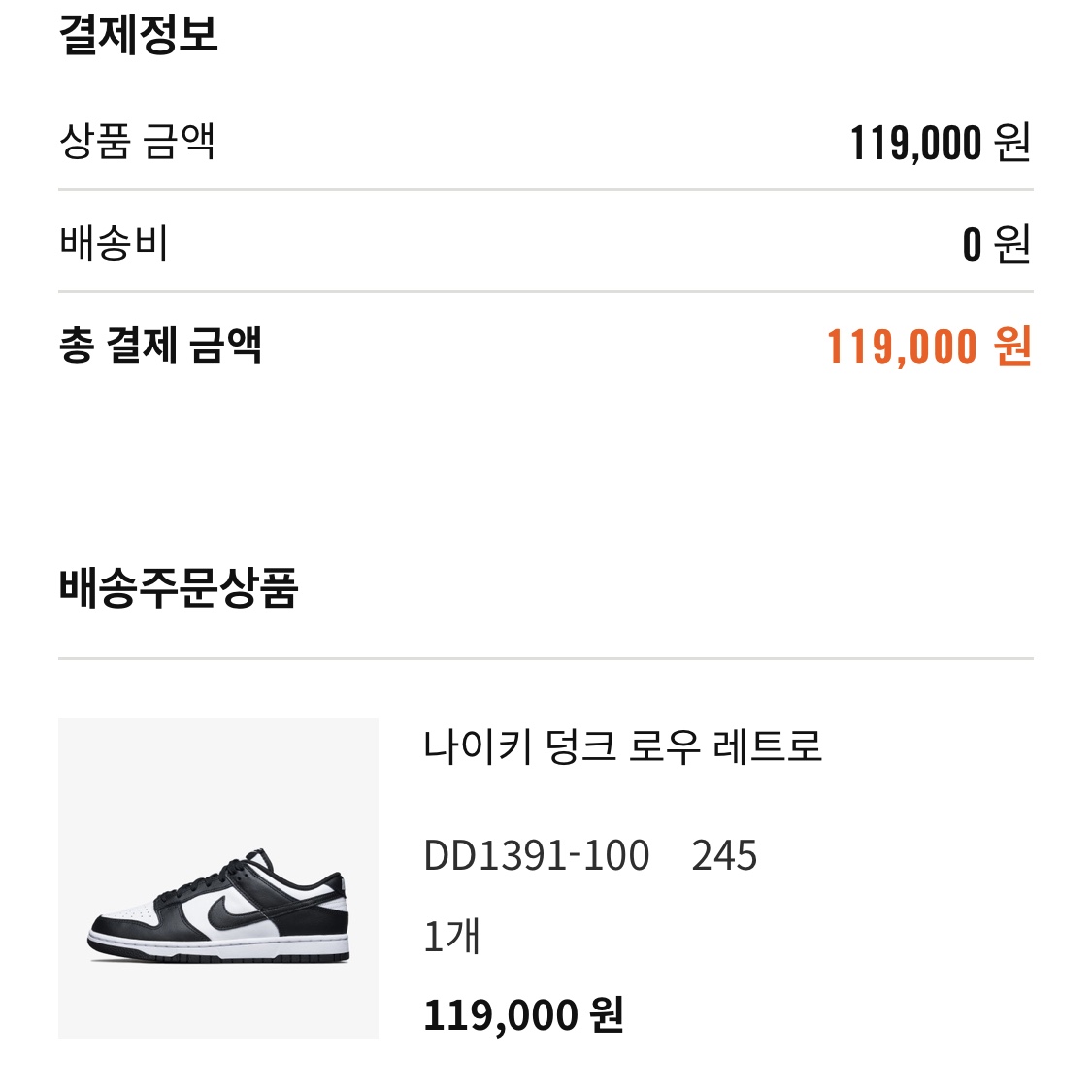 Nike Dunk Low Retro Black 착용 스타일