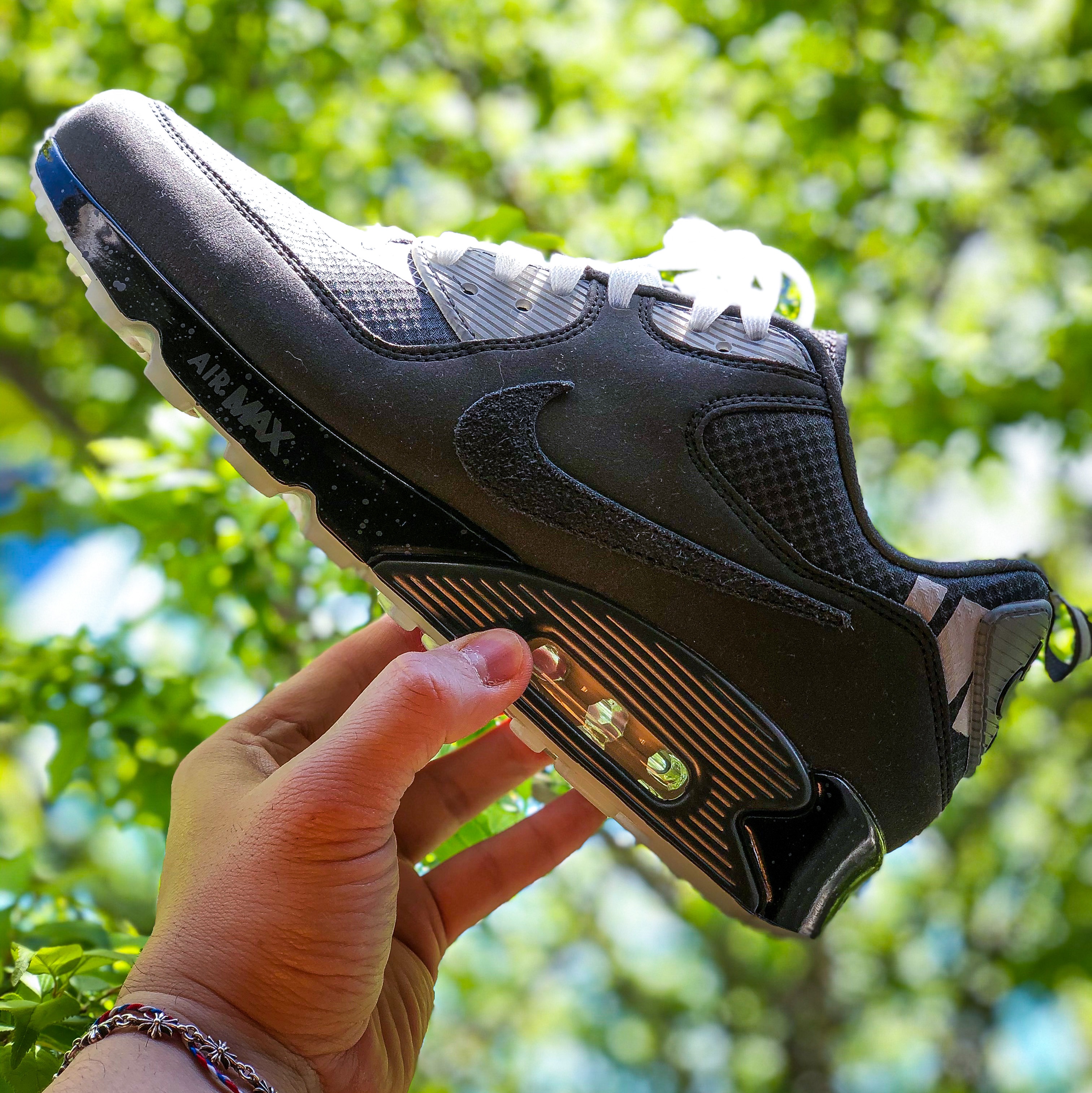 Nike x Undefeated Air Max 90 Black 2020 착용 스타일
