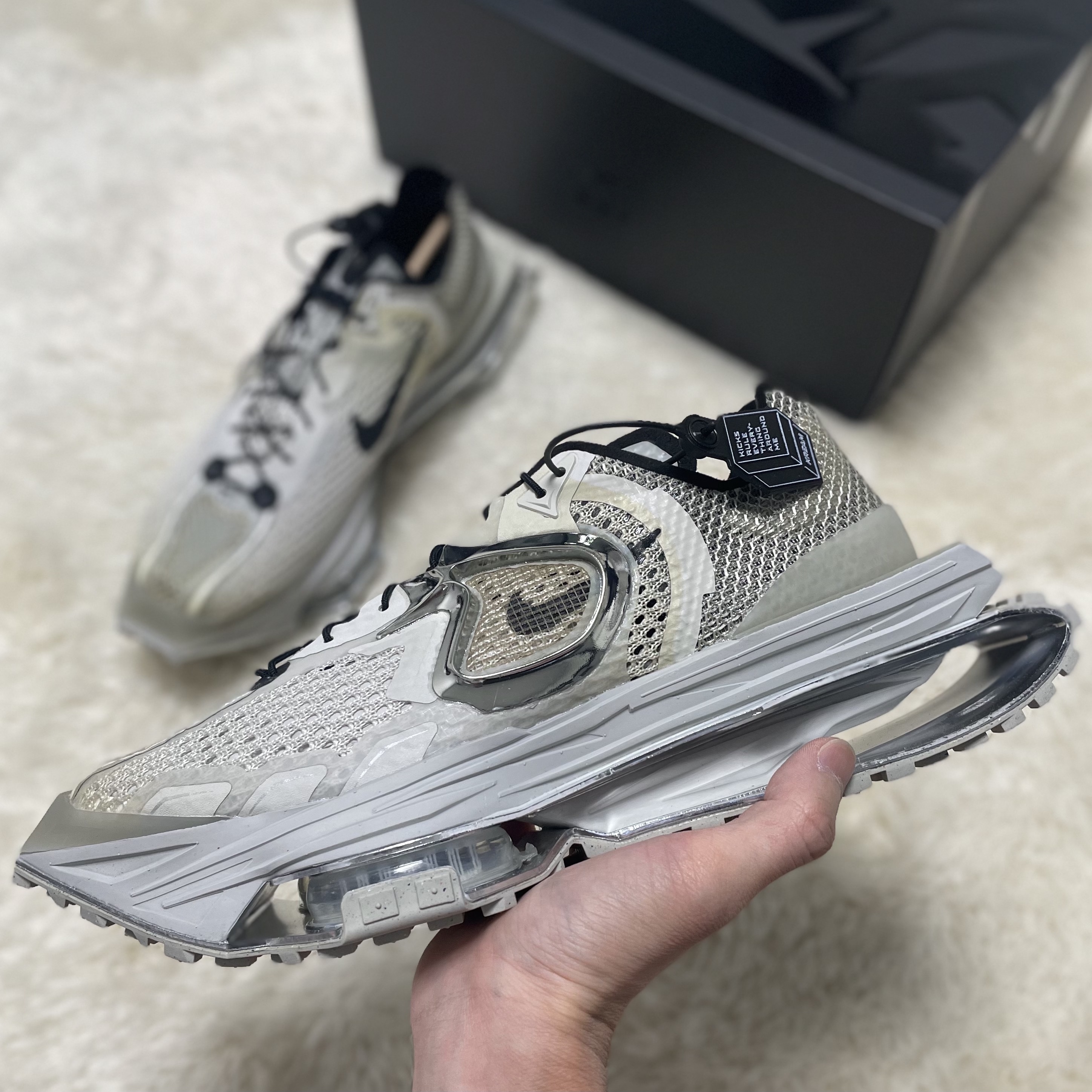 Nike x Matthew M Williams Zoom 004 Stone 착용 스타일 - 1