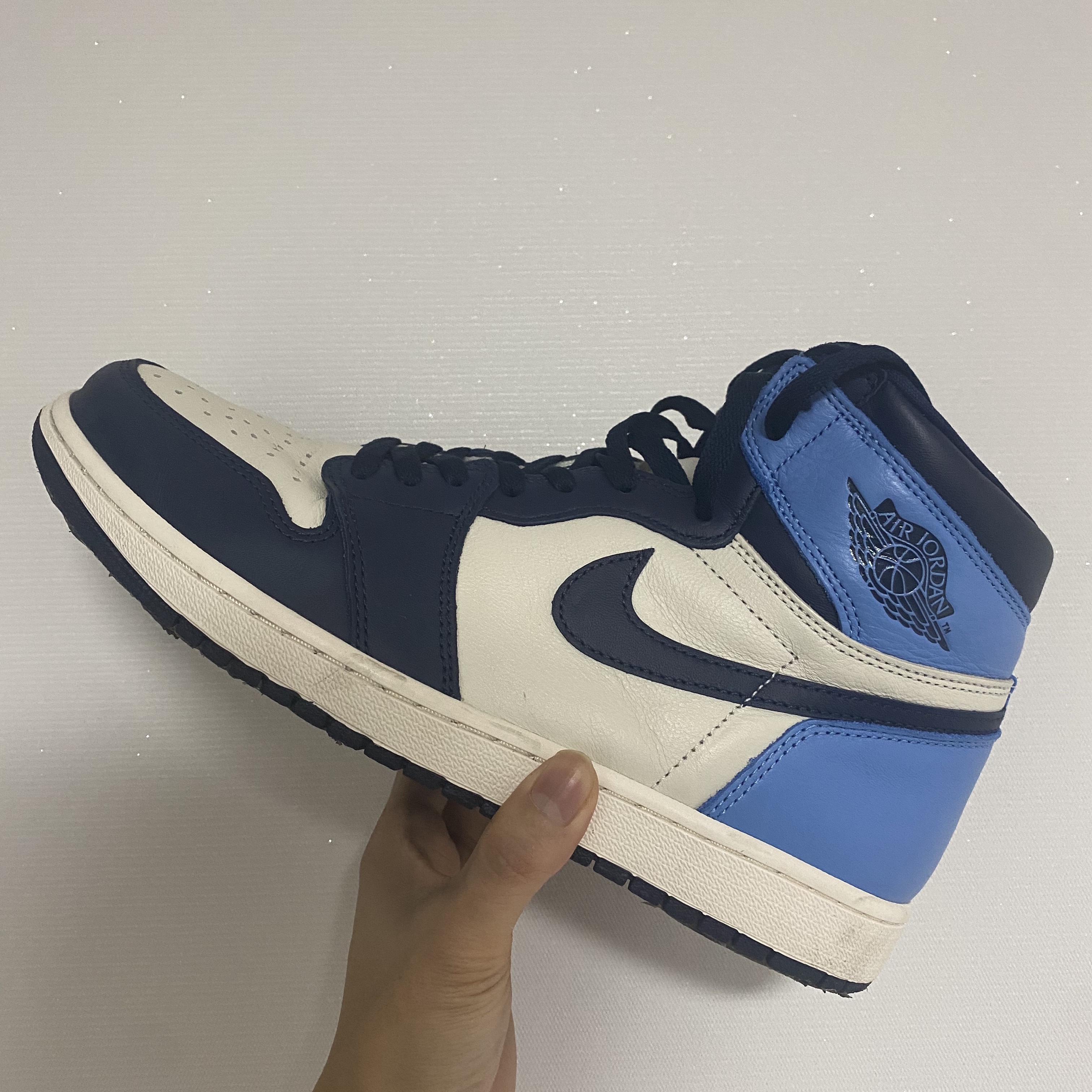 Jordan 1 Retro High Obsidian UNC 착용 스타일