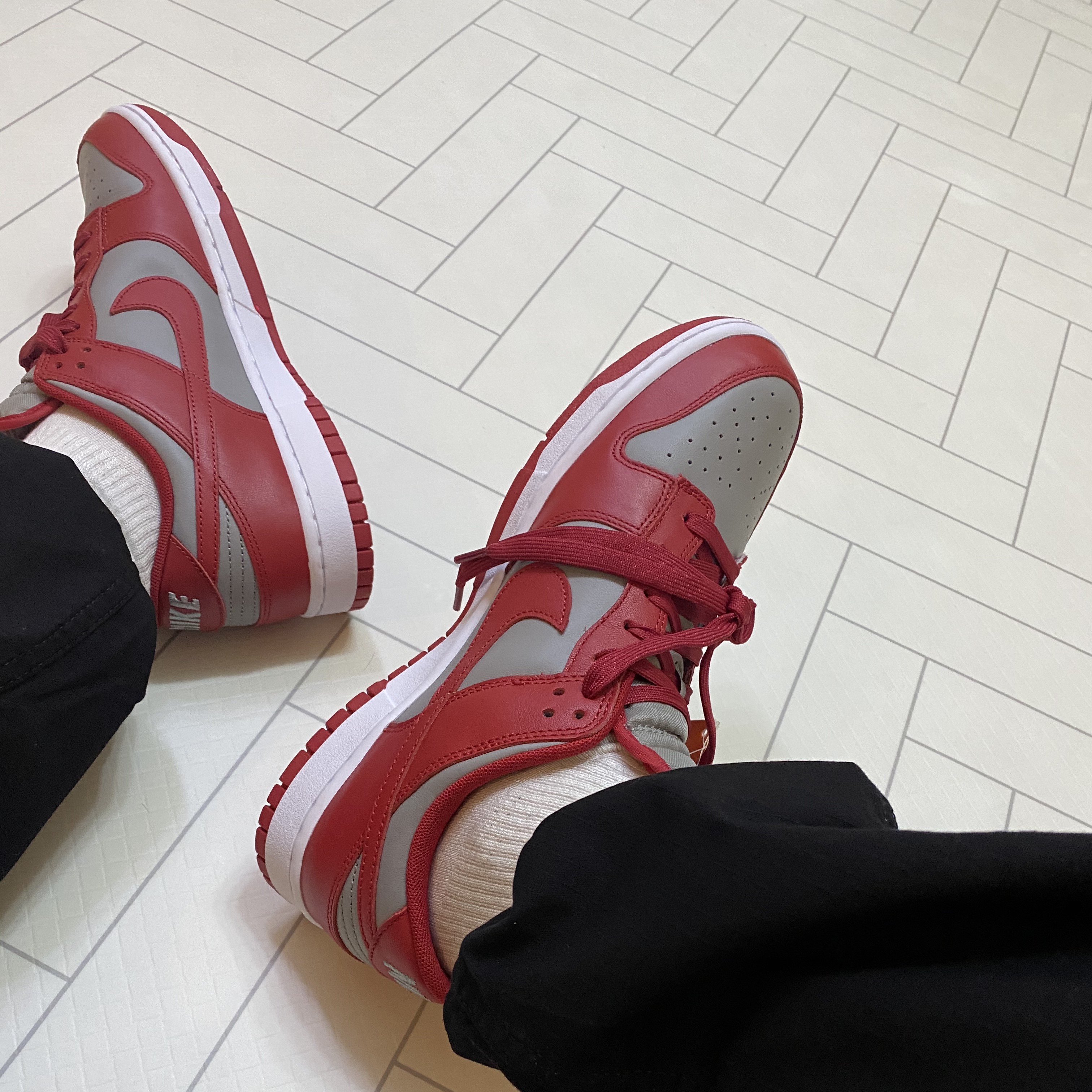 Nike Dunk Low Retro Medium Grey 착용 스타일